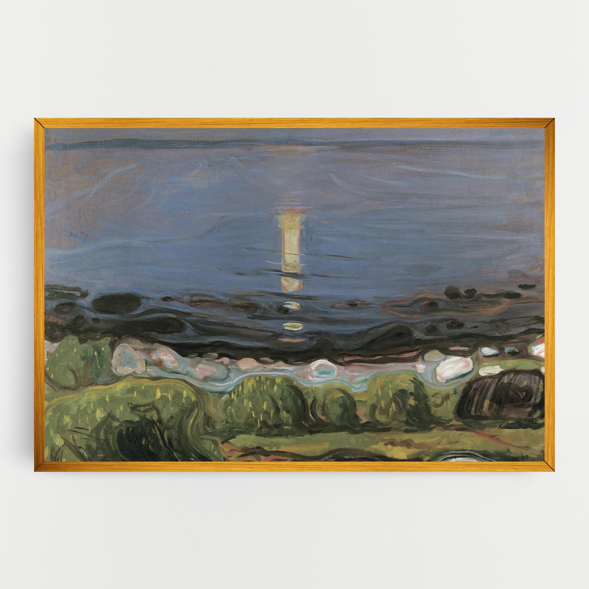 Tablou Canvas Summer Night Beach mockup 0