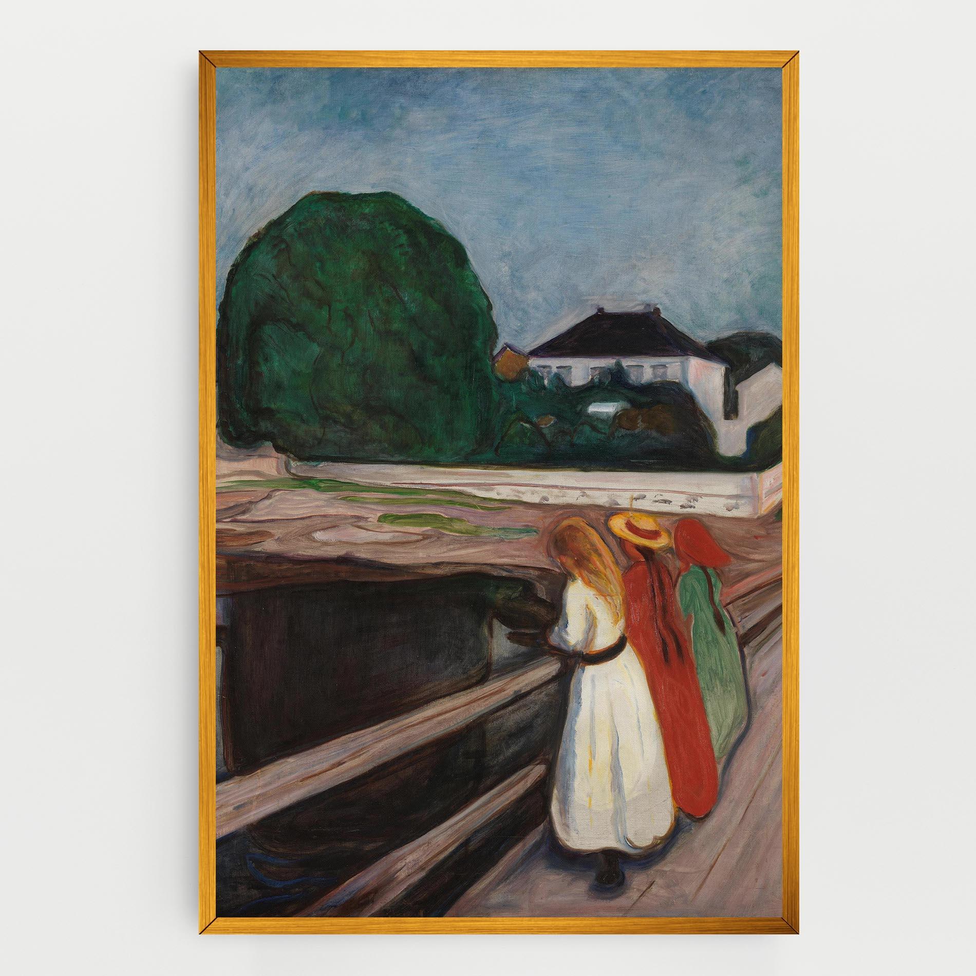 Tablou Canvas Girls On The Bridge mockup 0