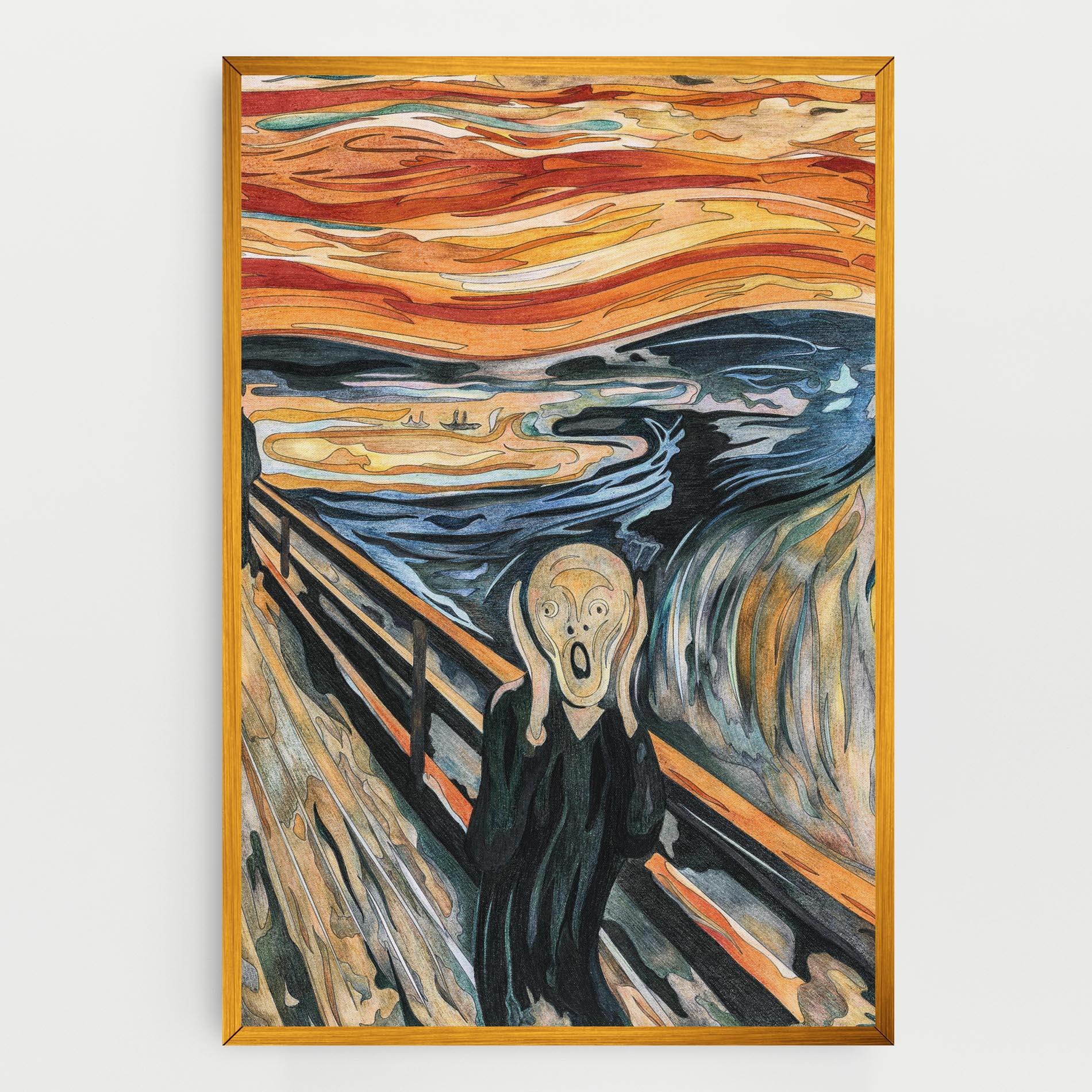 Tablou Canvas The Scream mockup 0