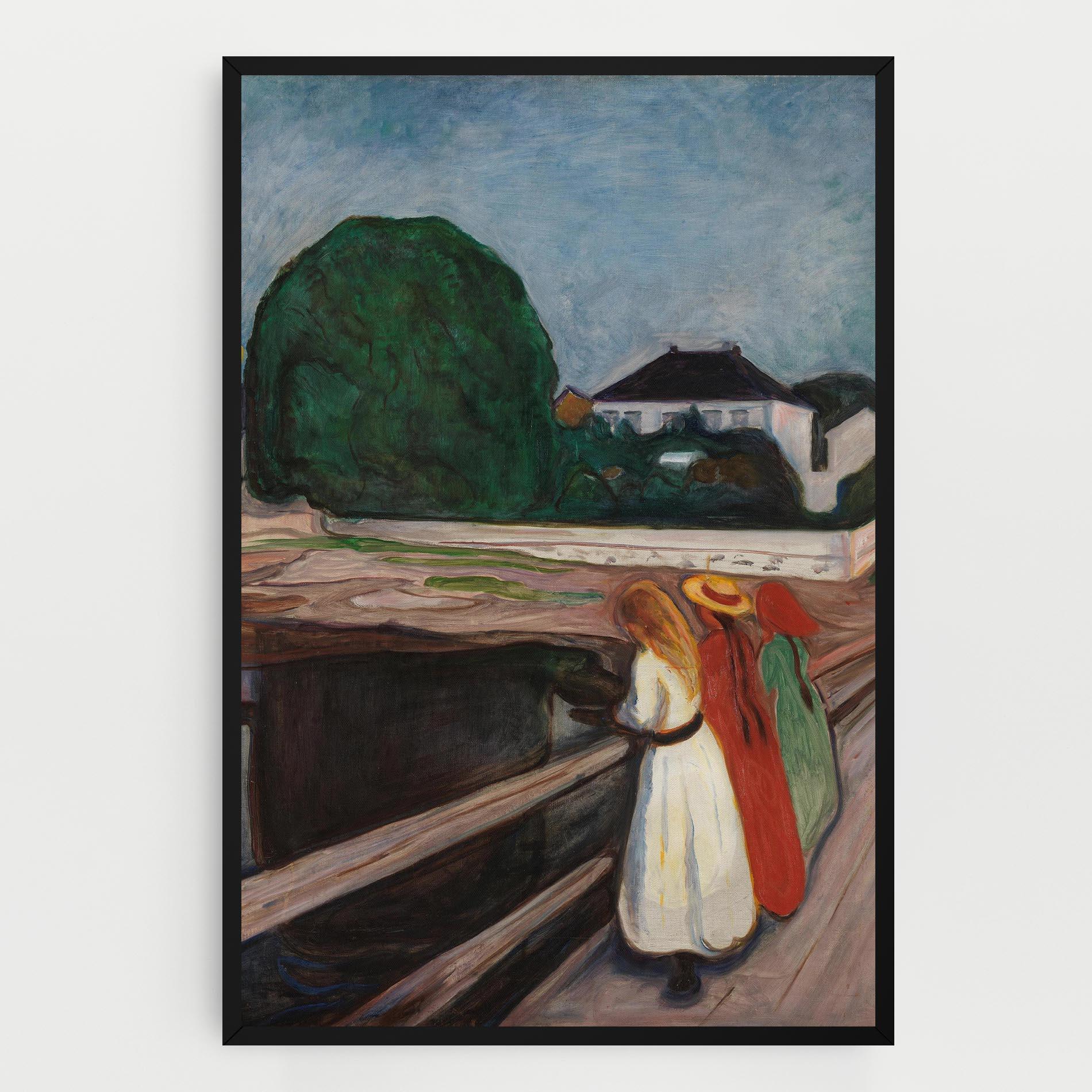 Tablou Canvas Girls On The Bridge mockup 0