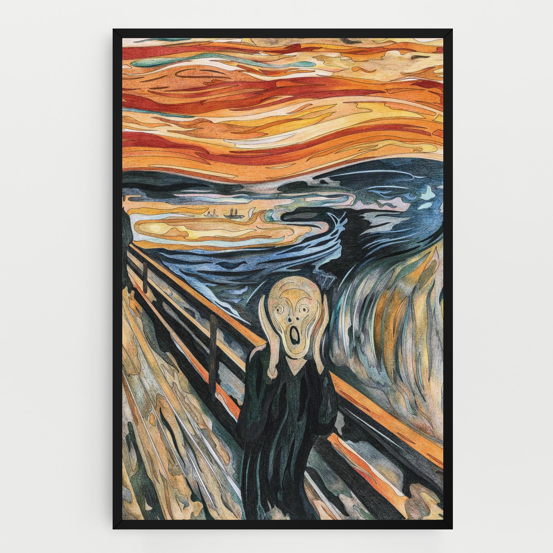 Tablou Canvas The Scream mockup 0