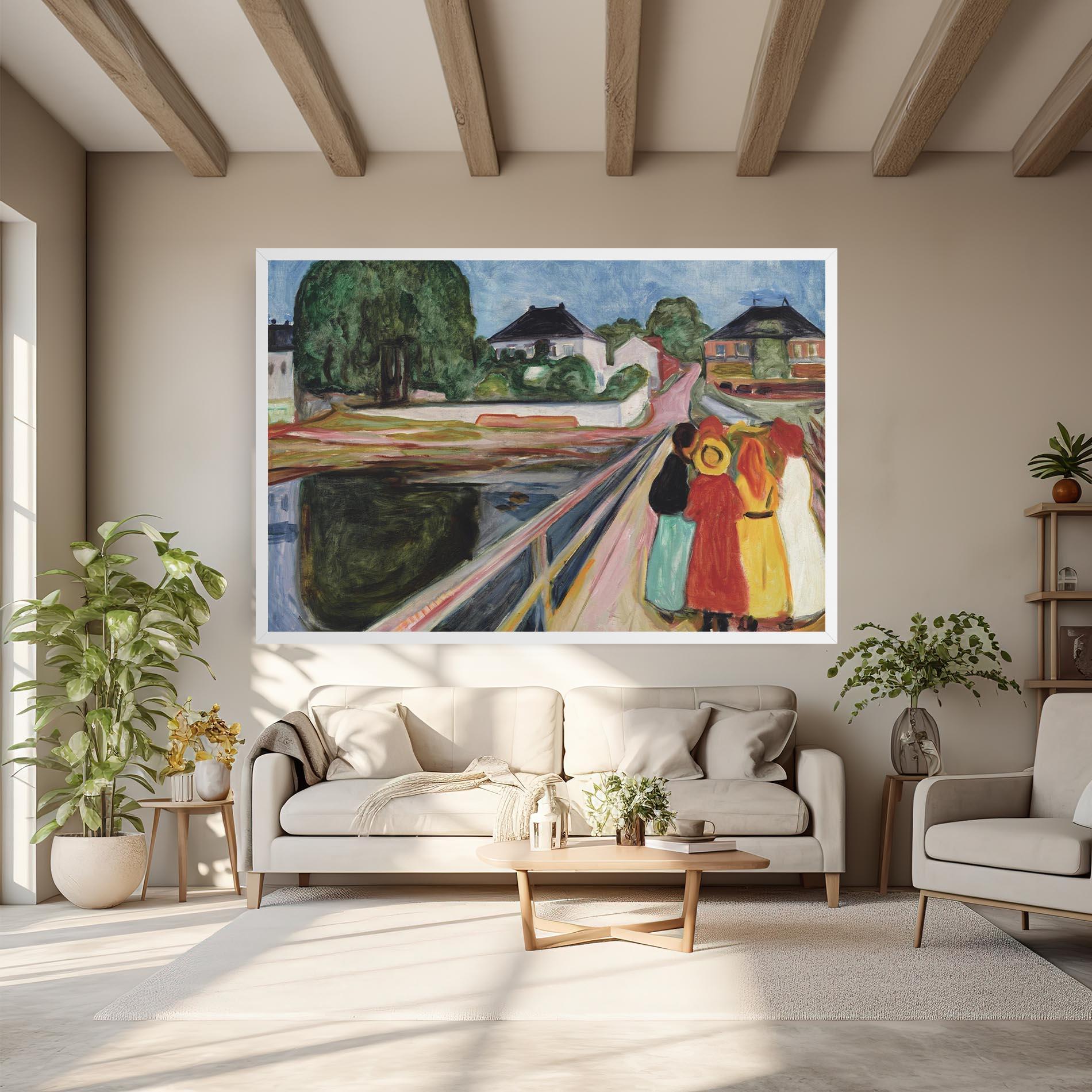 Tablou Canvas Pikene Pa Broen mockup 6