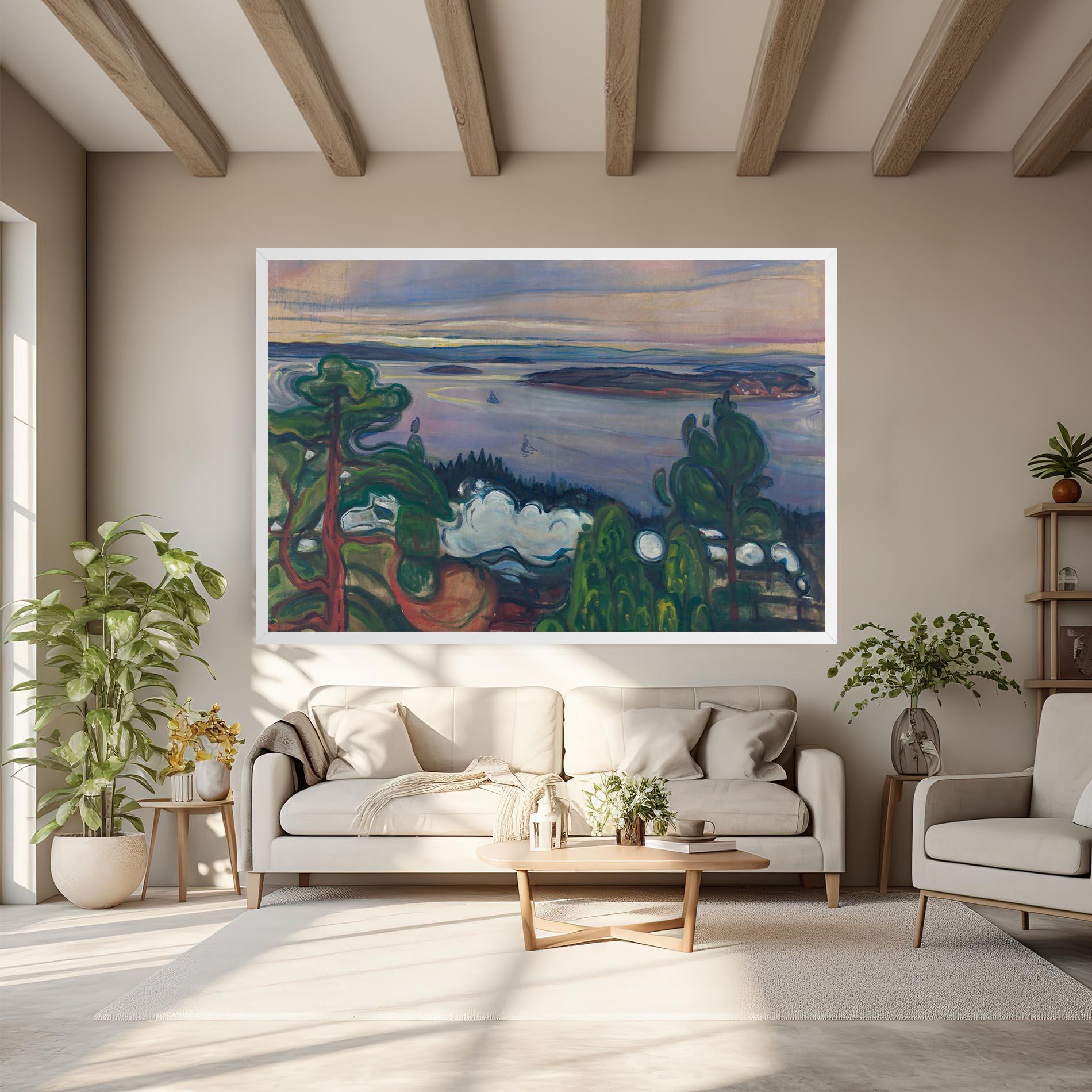 Tablou Canvas Train Smoke mockup 6