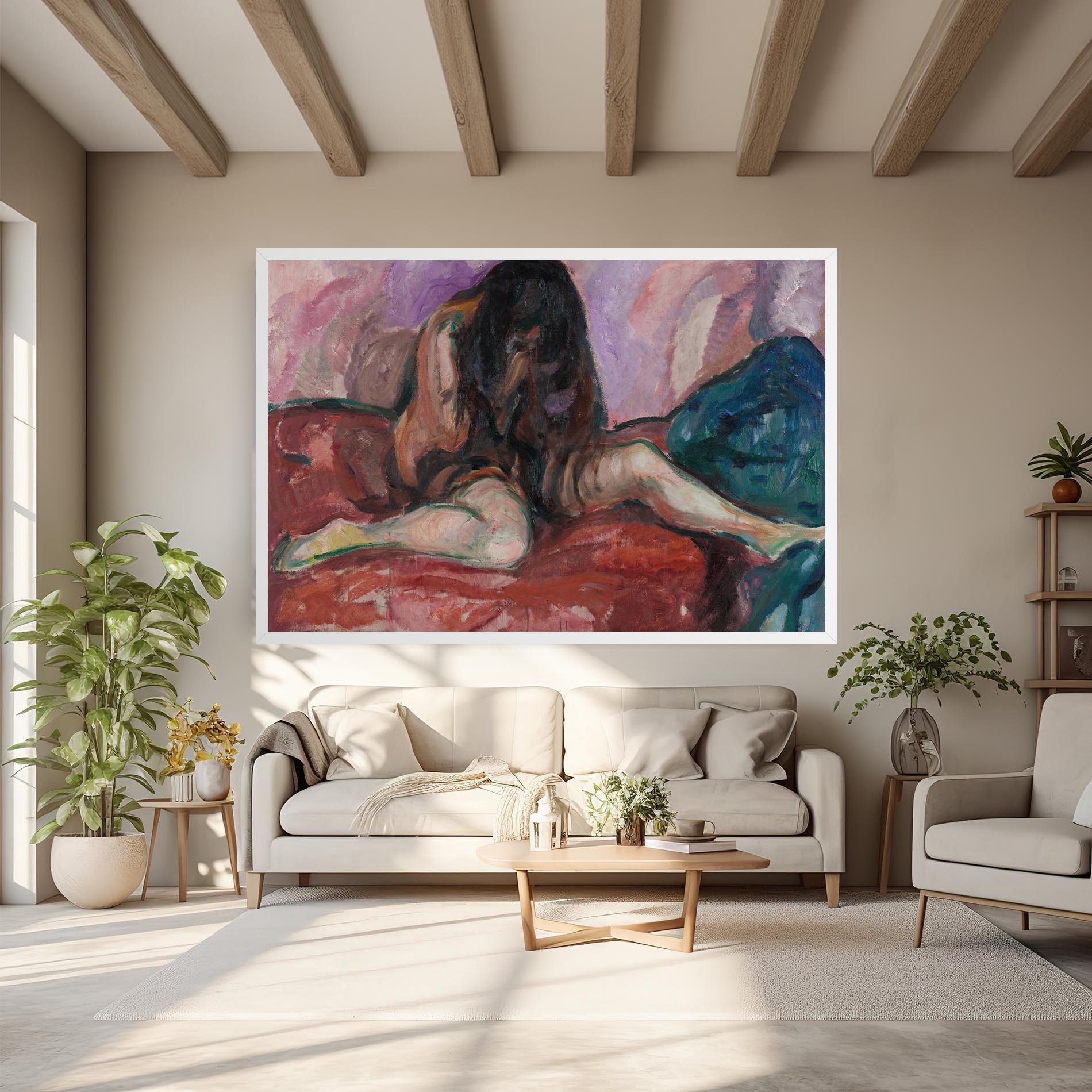 Tablou Canvas Weeping Nude mockup 6