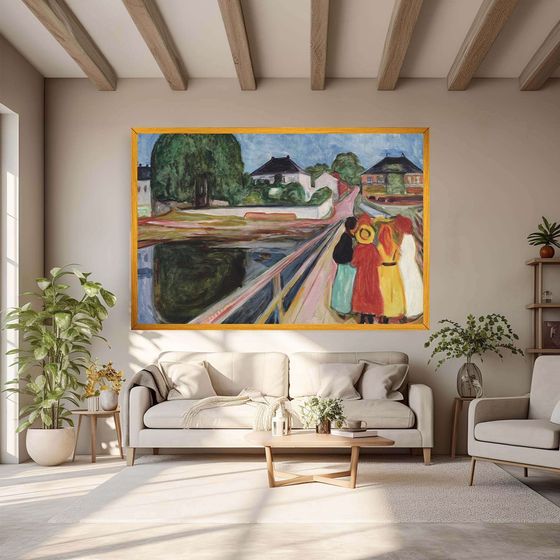 Tablou Canvas Pikene Pa Broen mockup 6