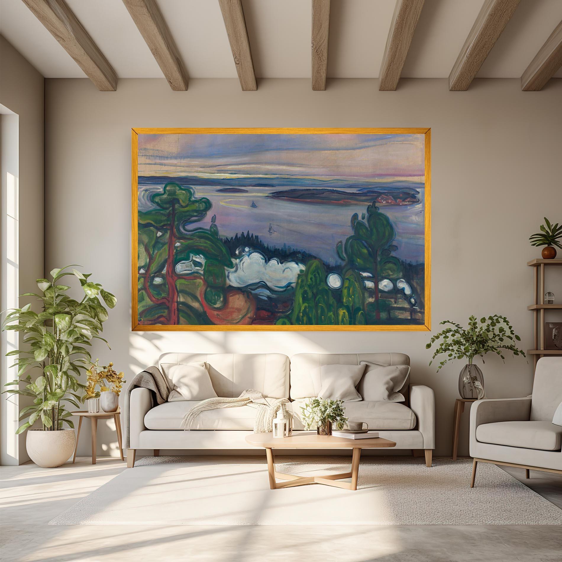 Tablou Canvas Train Smoke mockup 6