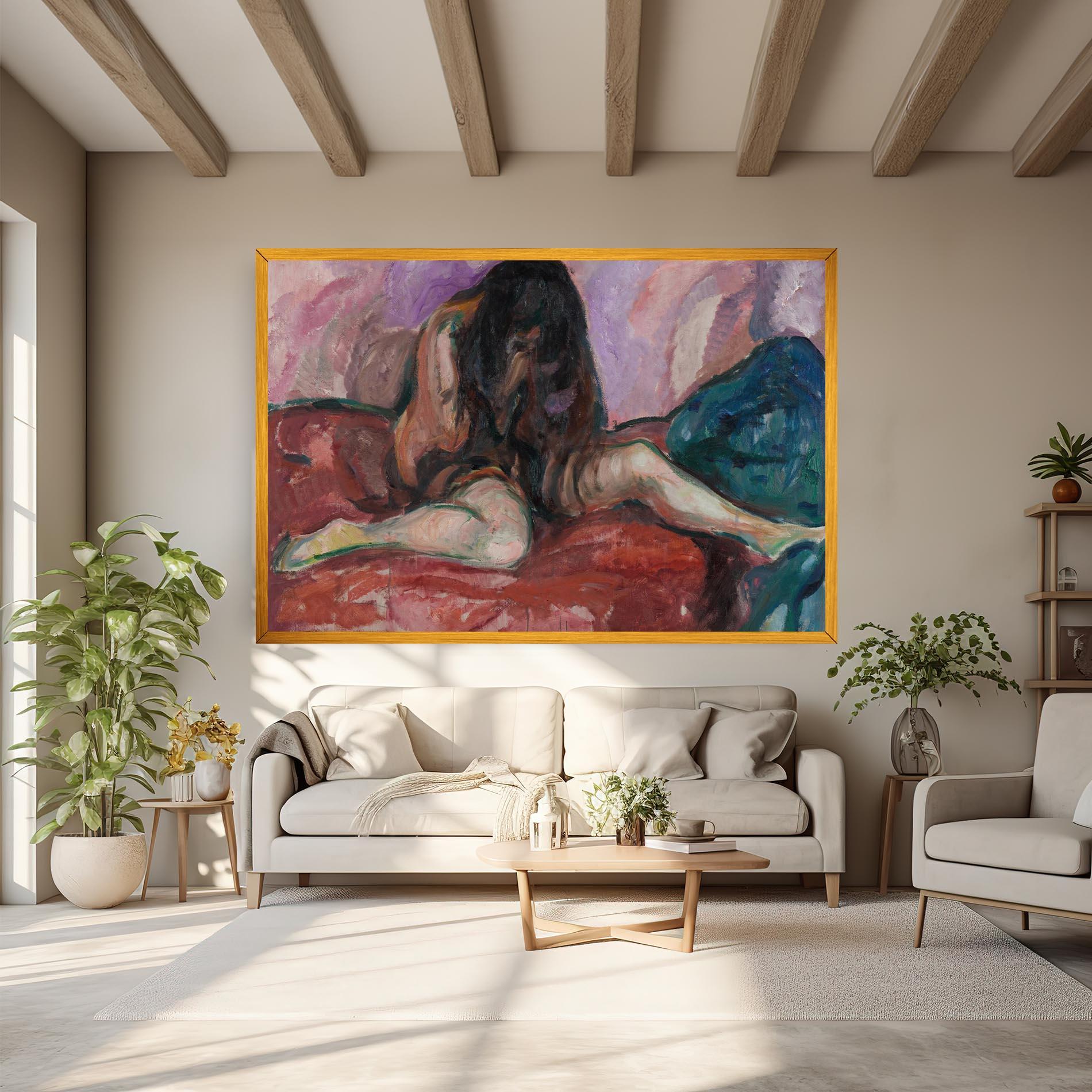 Tablou Canvas Weeping Nude mockup 6