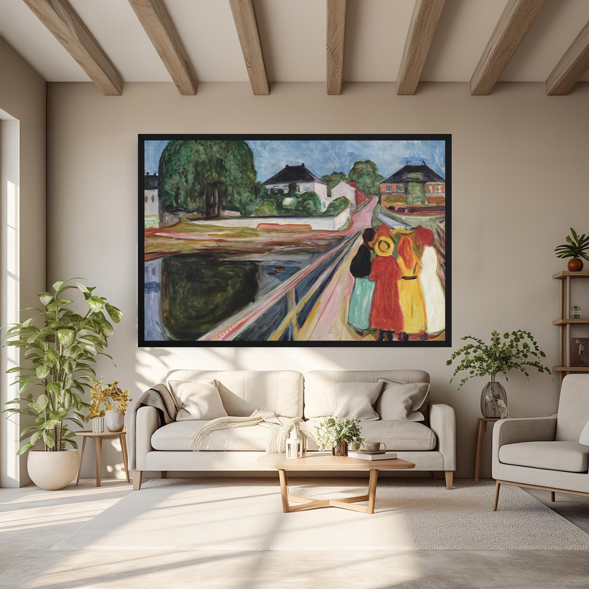 Tablou Canvas Pikene Pa Broen mockup 6