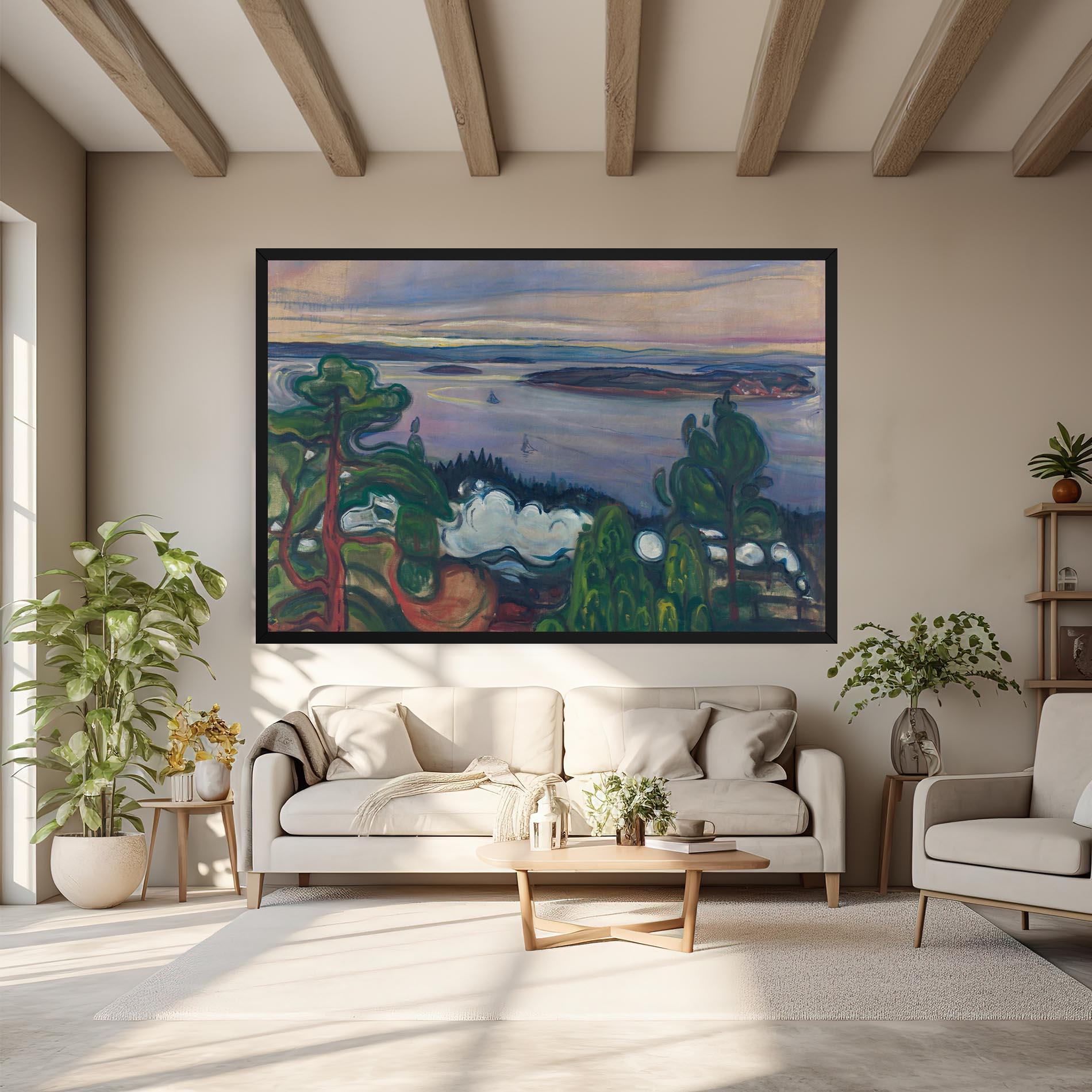 Tablou Canvas Train Smoke mockup 6