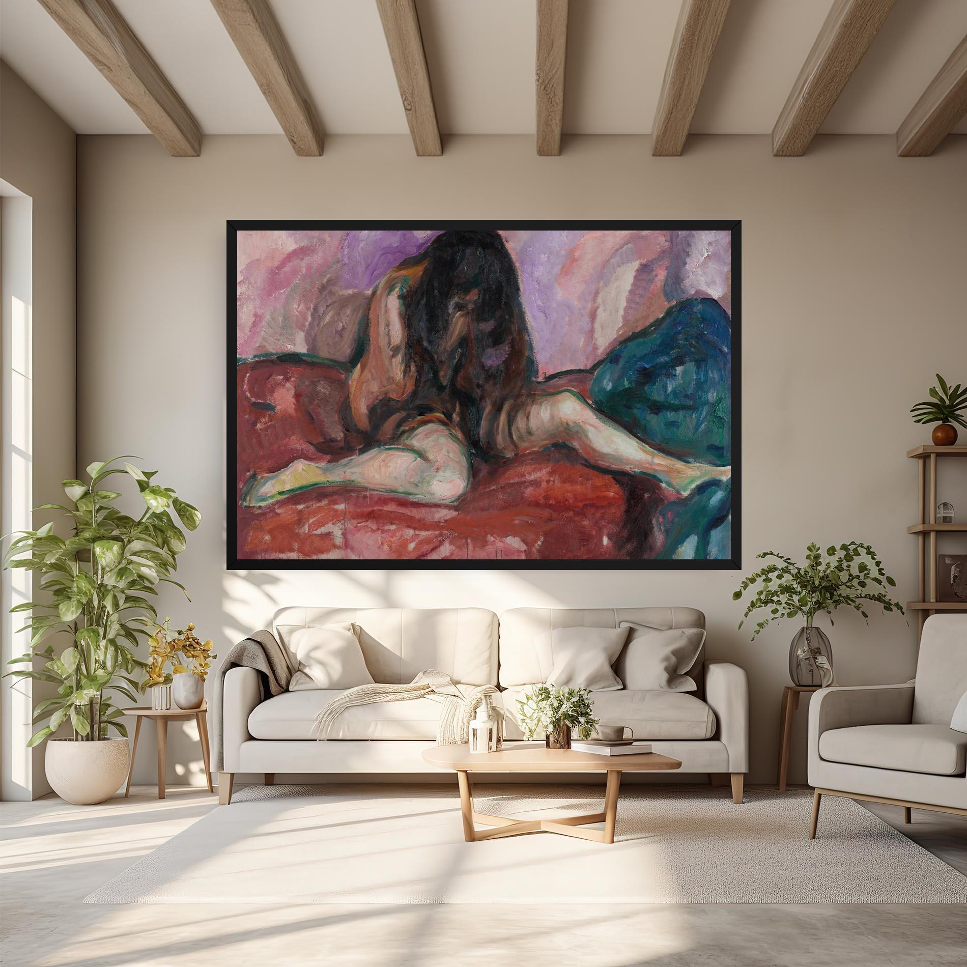 Tablou Canvas Weeping Nude mockup 6