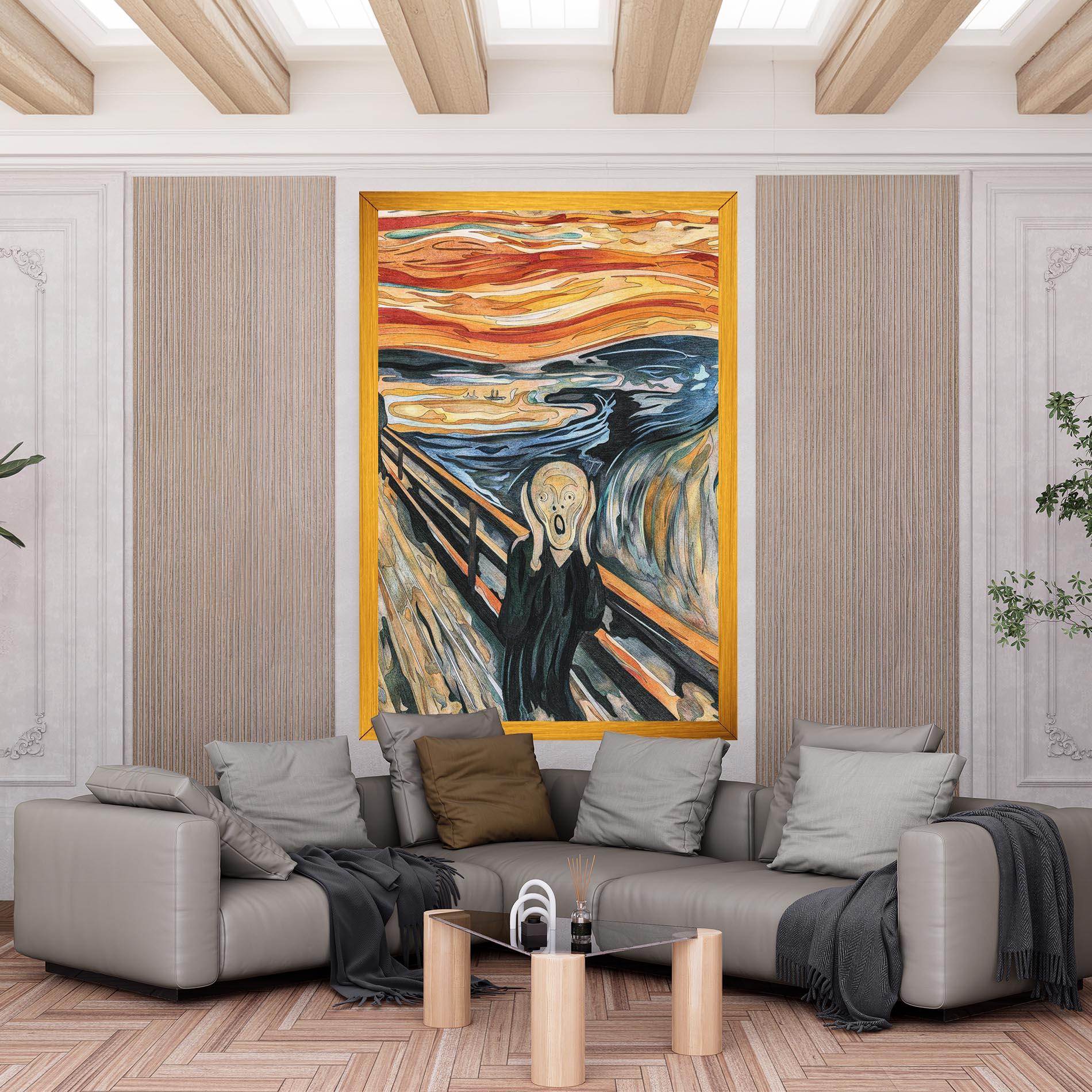 Tablou Canvas The Scream mockup 6