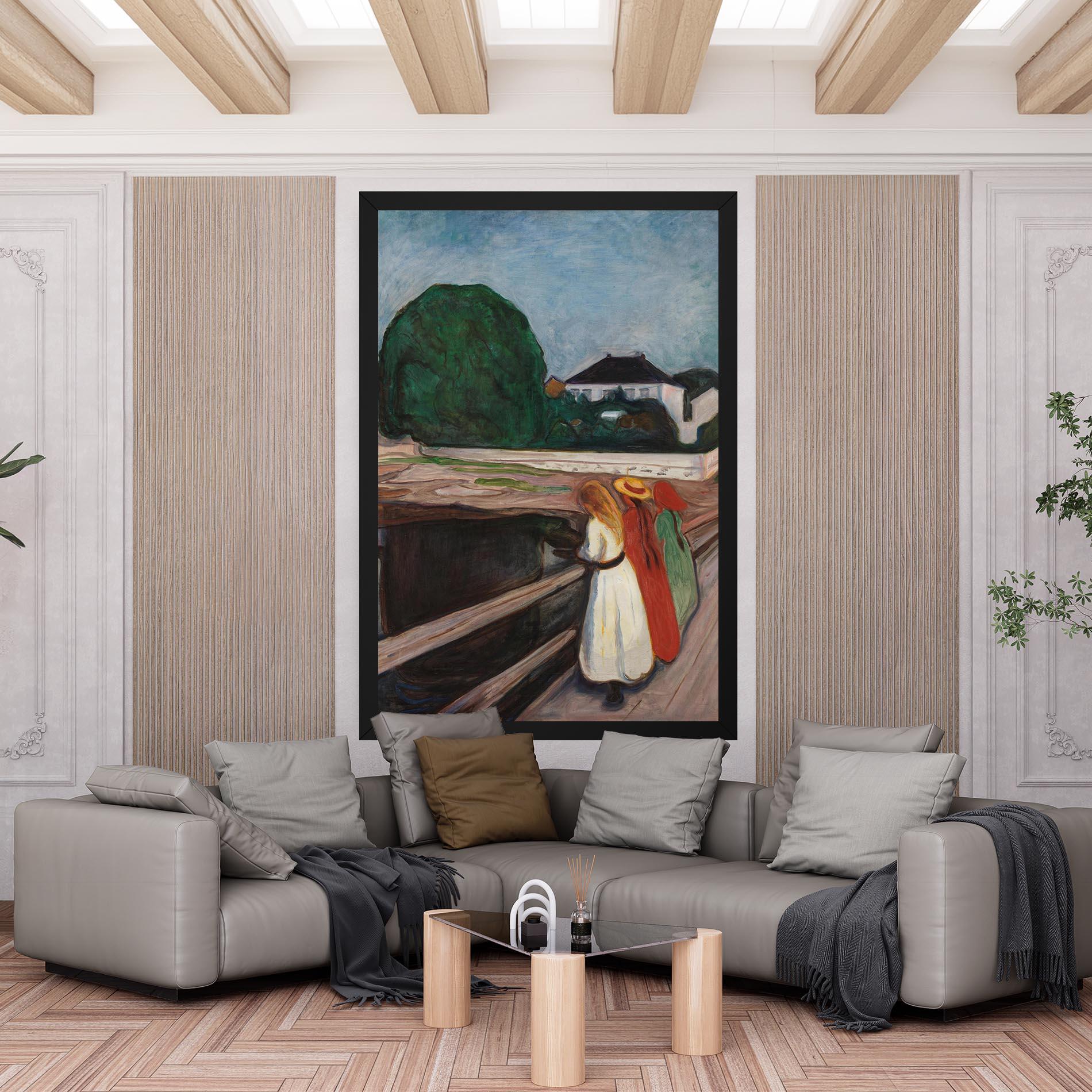 Tablou Canvas Girls On The Bridge mockup 6