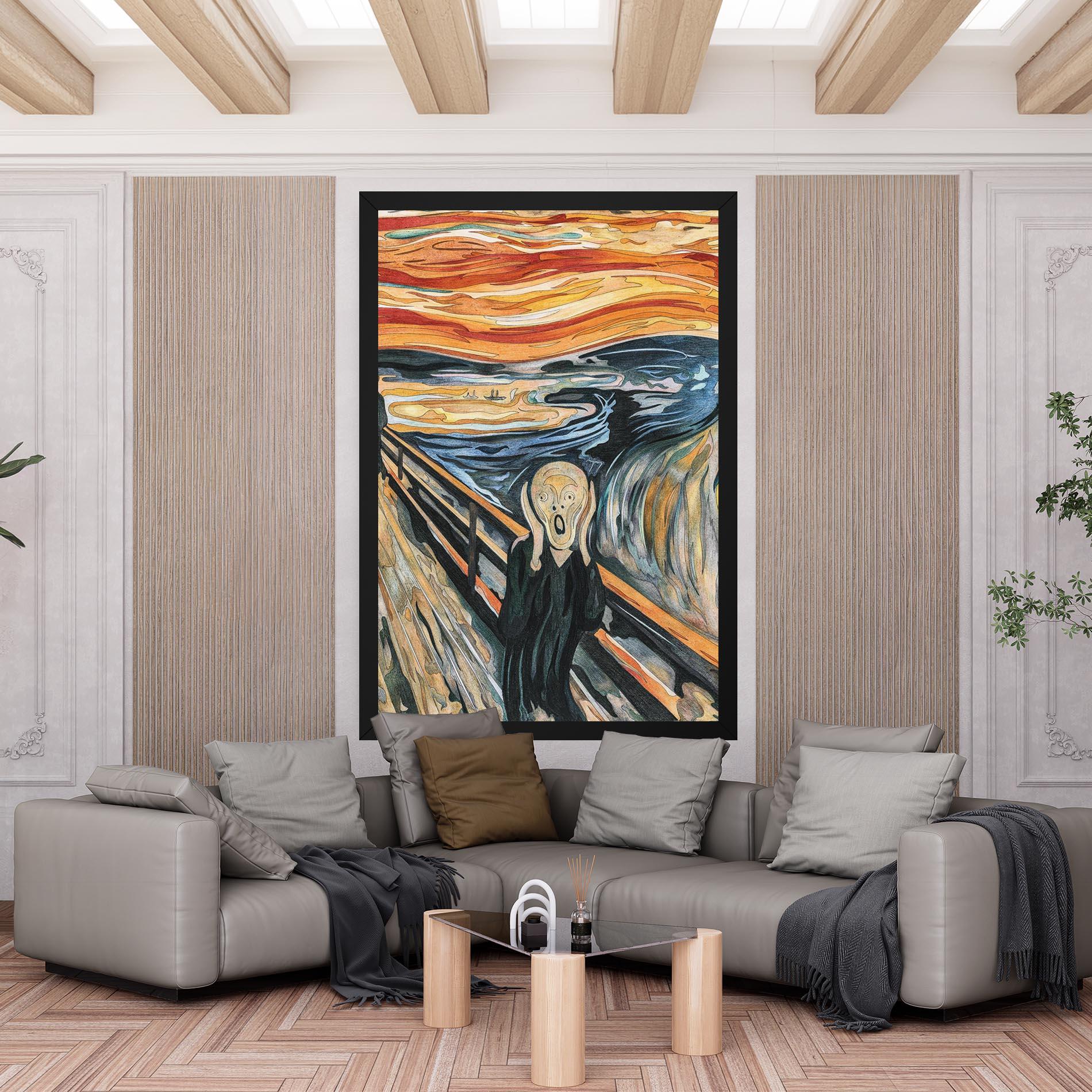 Tablou Canvas The Scream mockup 6