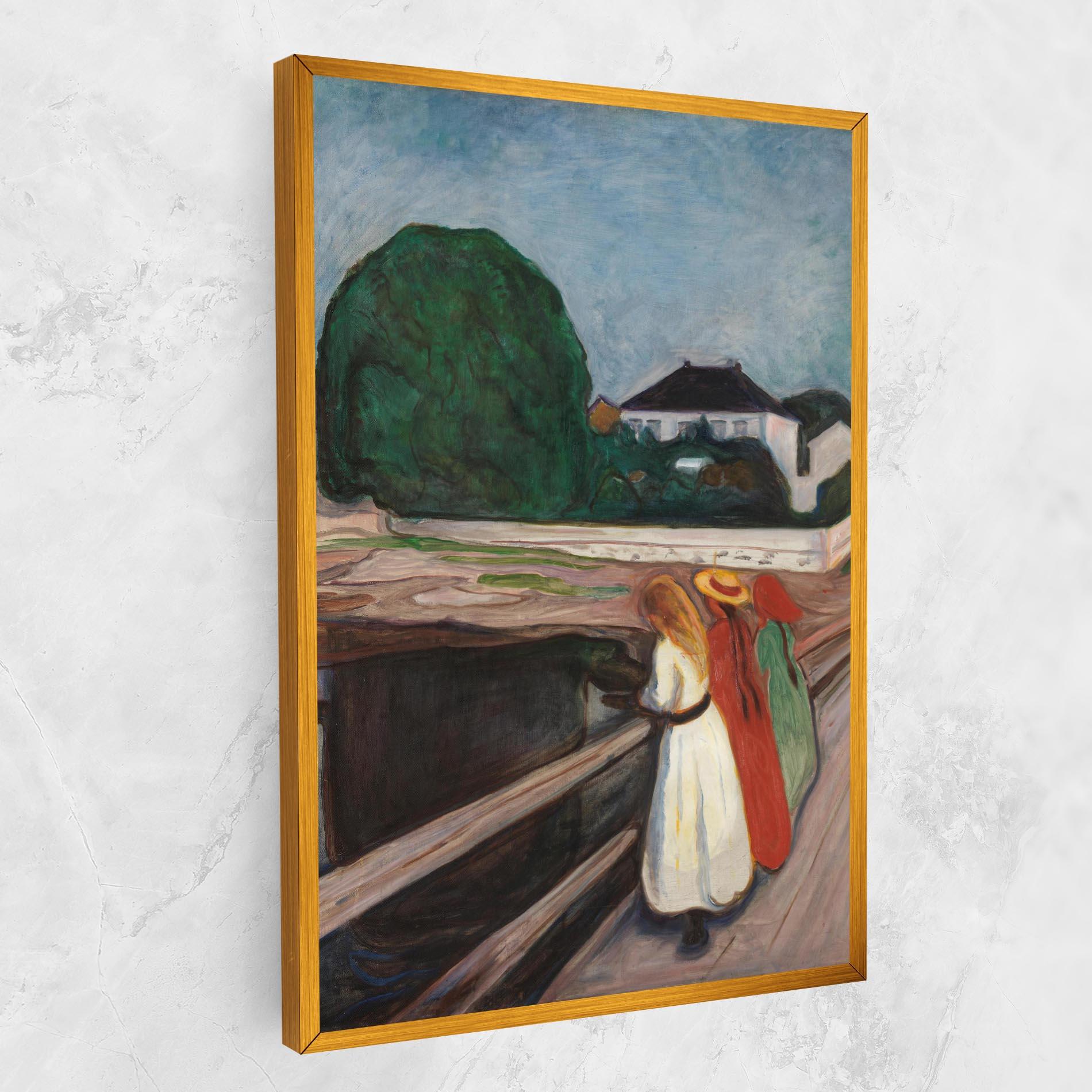 Tablou Canvas Girls On The Bridge mockup 1