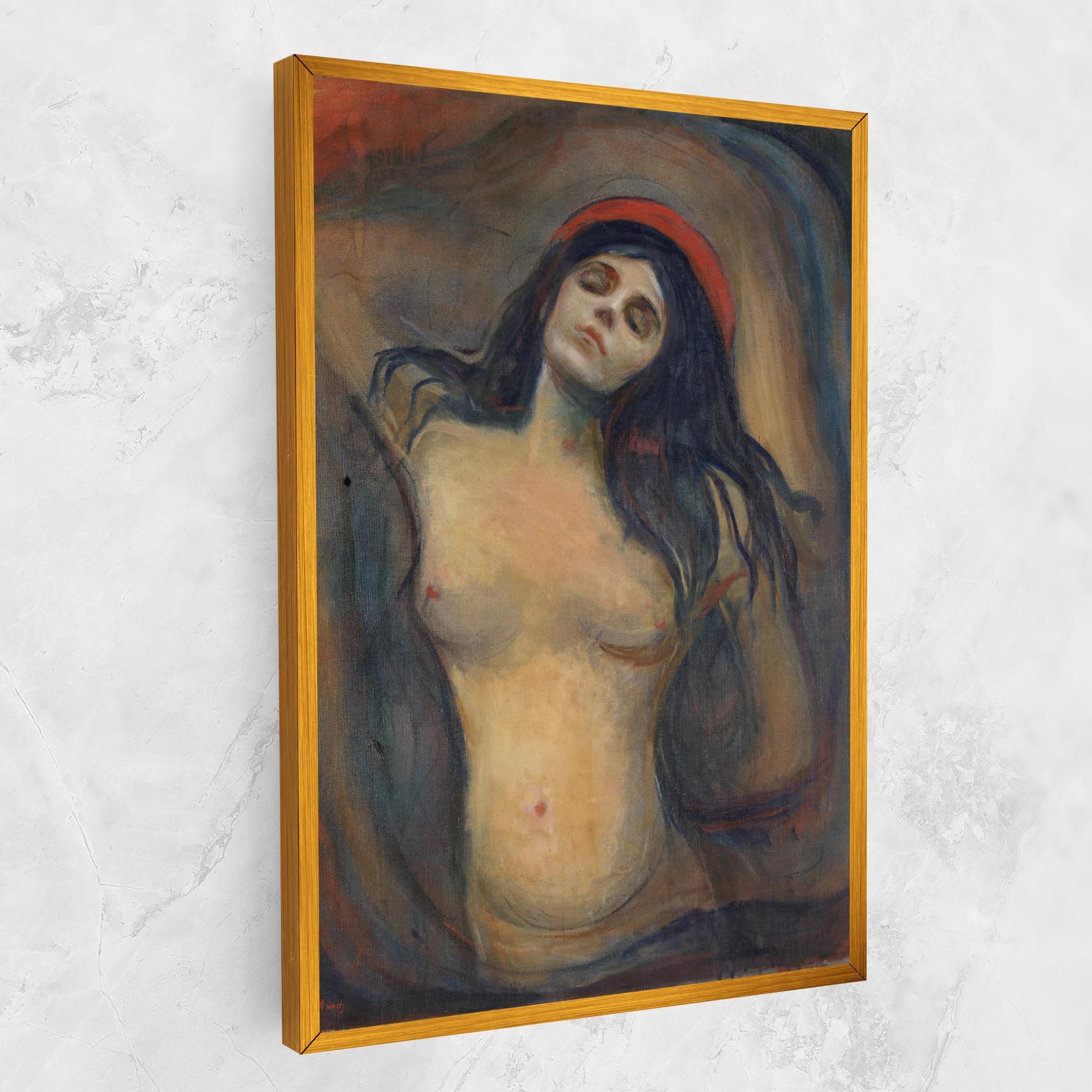 Madonna Oil Painting mockup 1