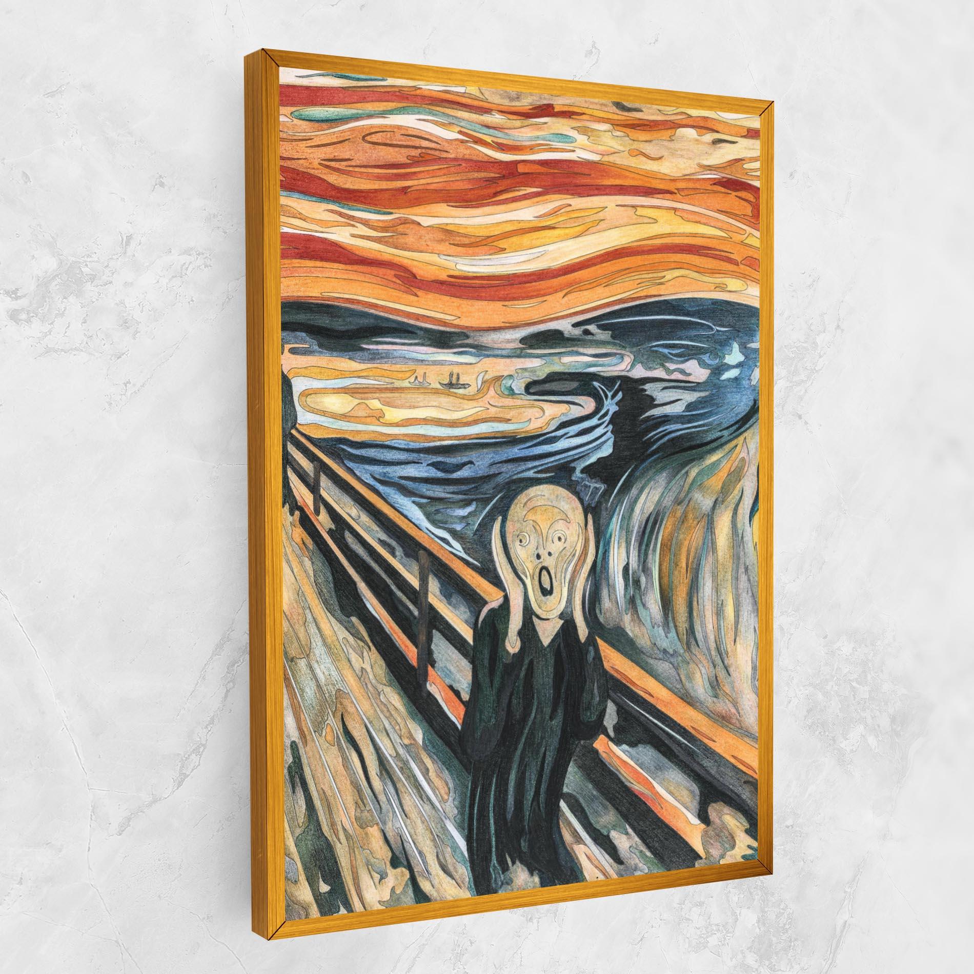 Tablou Canvas The Scream mockup 1