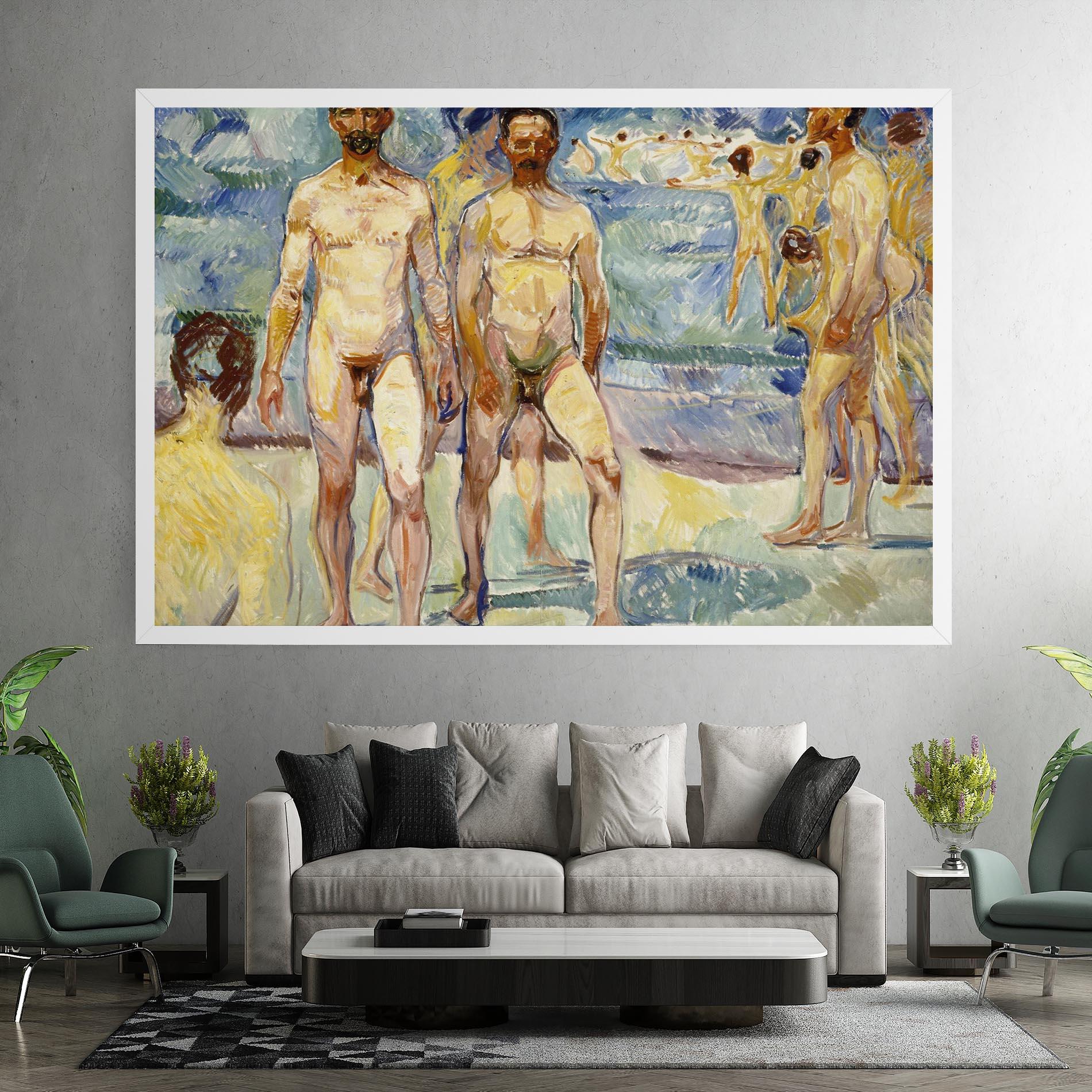 Tablou Canvas Bathing Men mockup 7