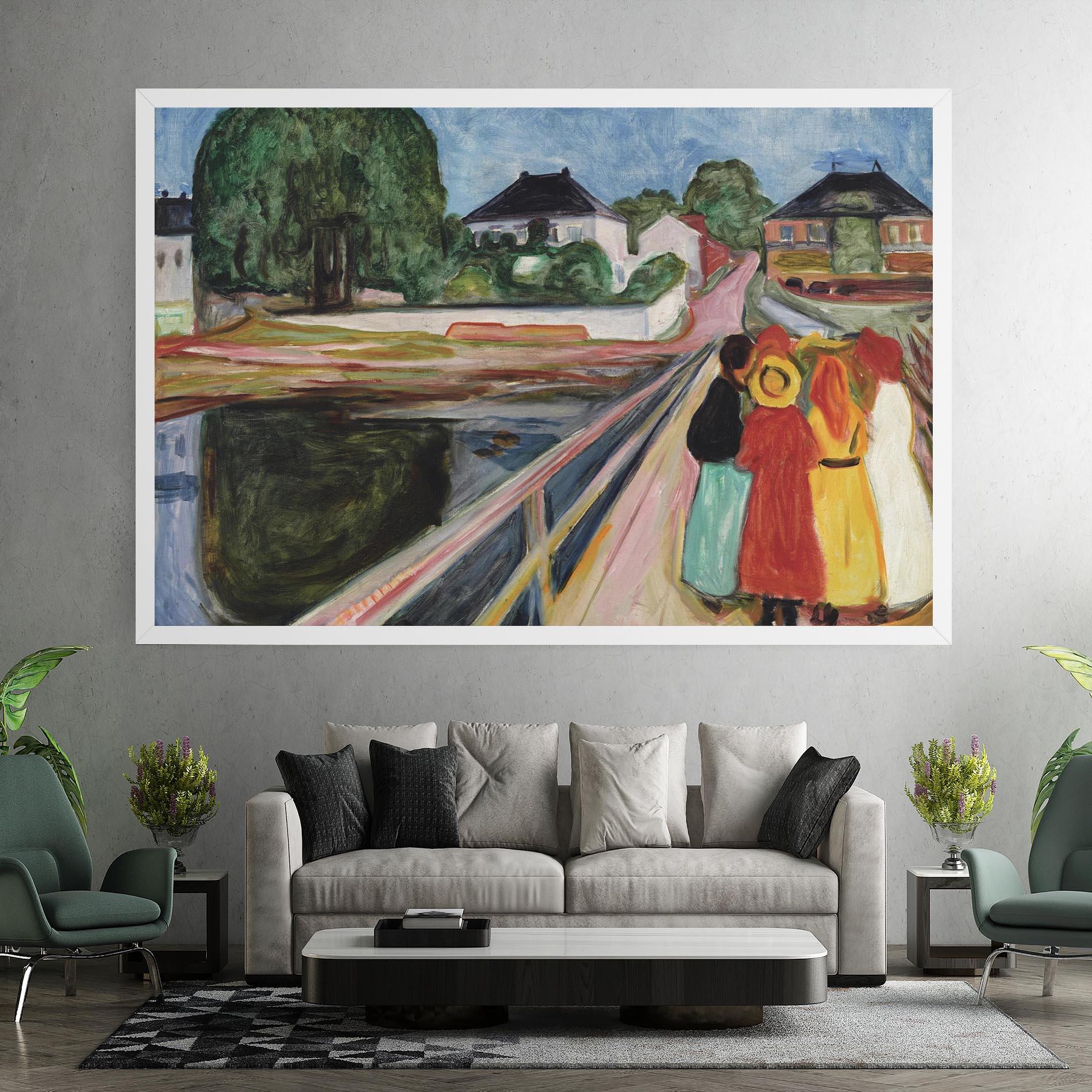 Tablou Canvas Pikene Pa Broen mockup 7