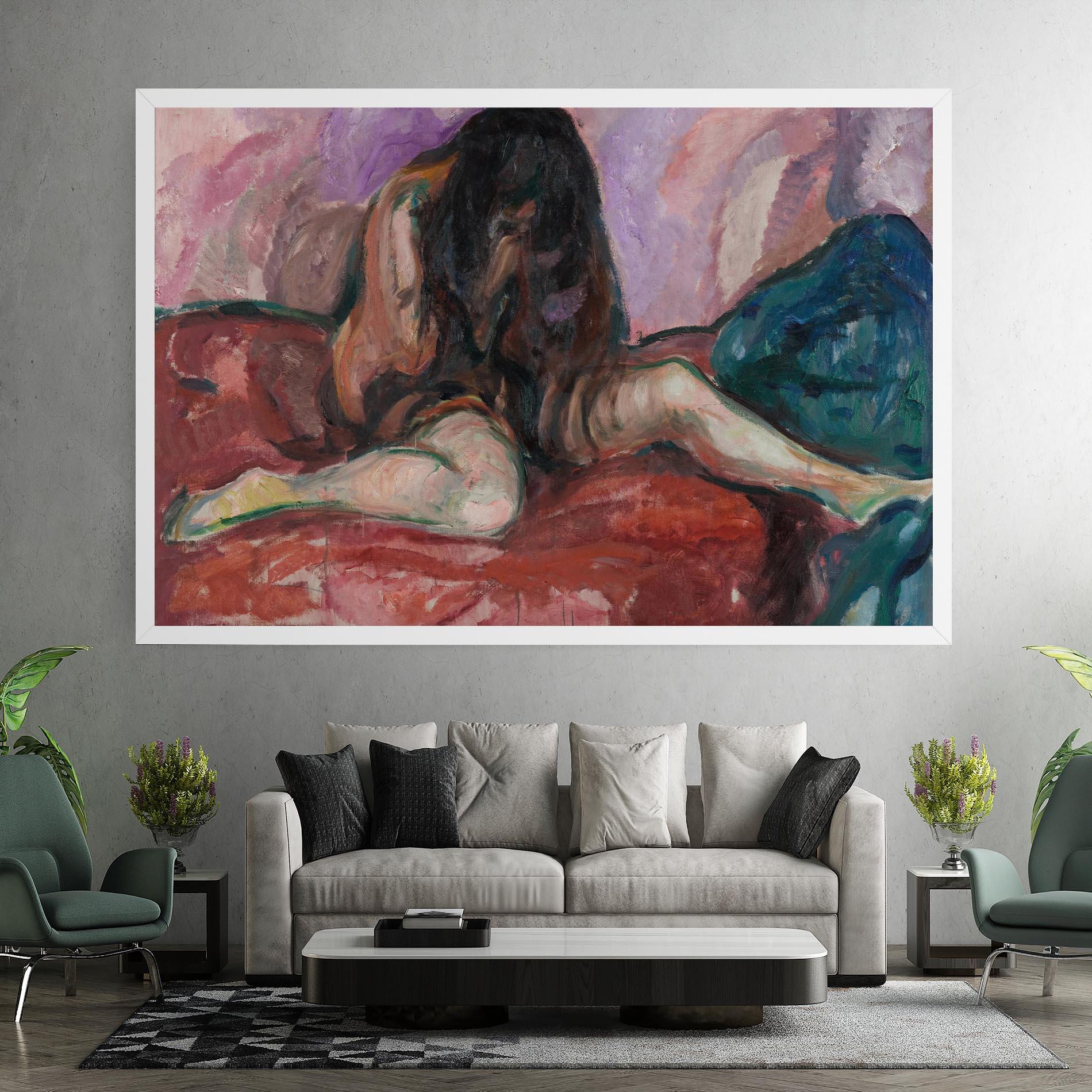 Tablou Canvas Weeping Nude mockup 7