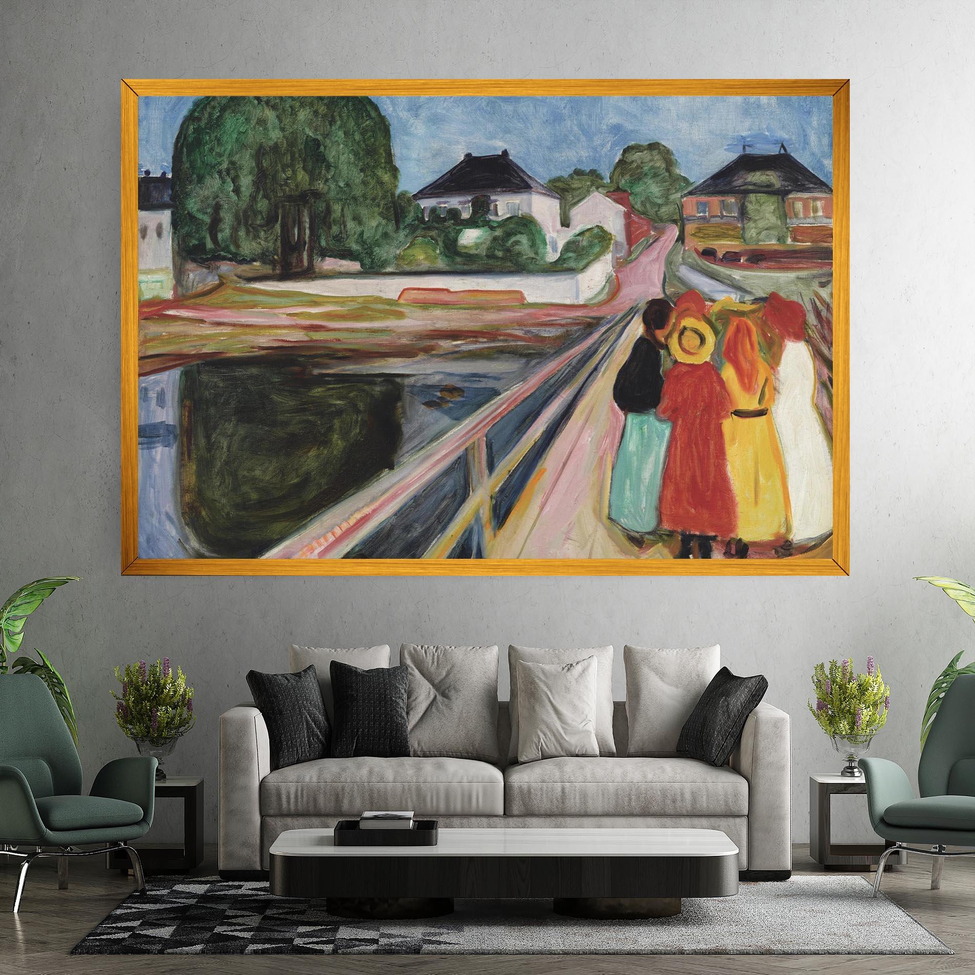 Tablou Canvas Pikene Pa Broen mockup 7