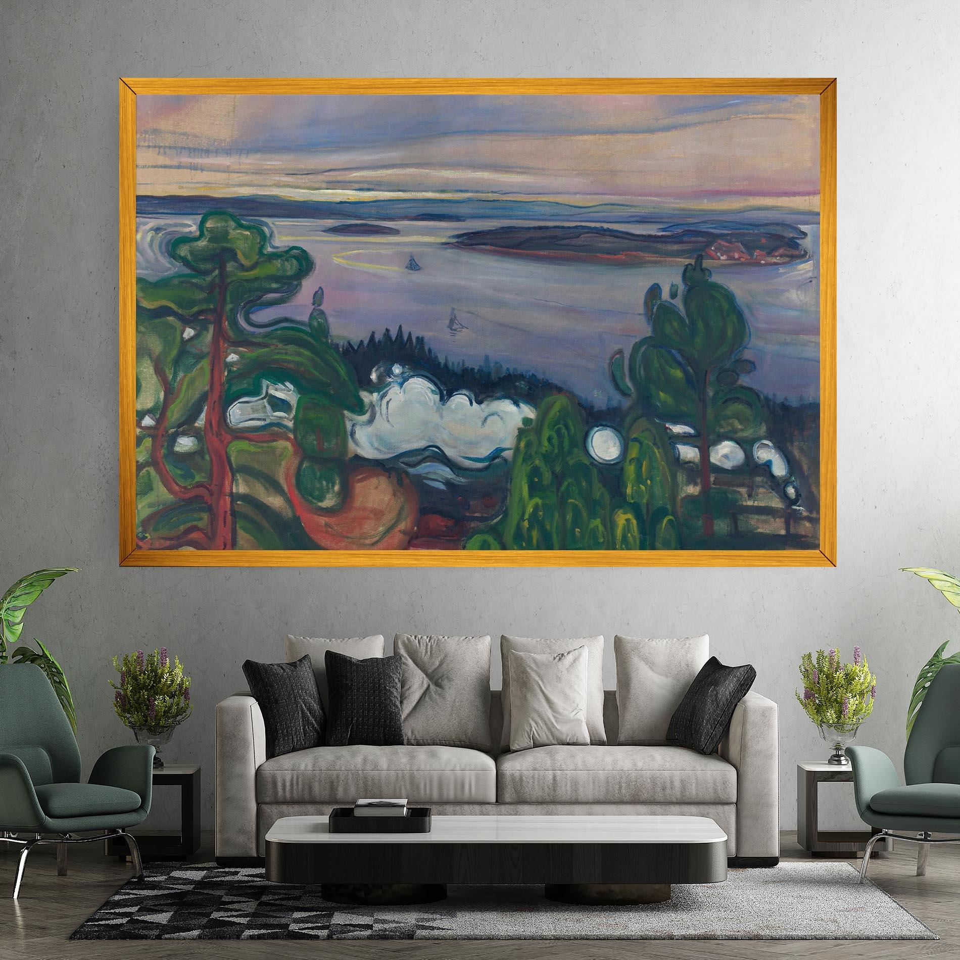 Tablou Canvas Train Smoke mockup 7