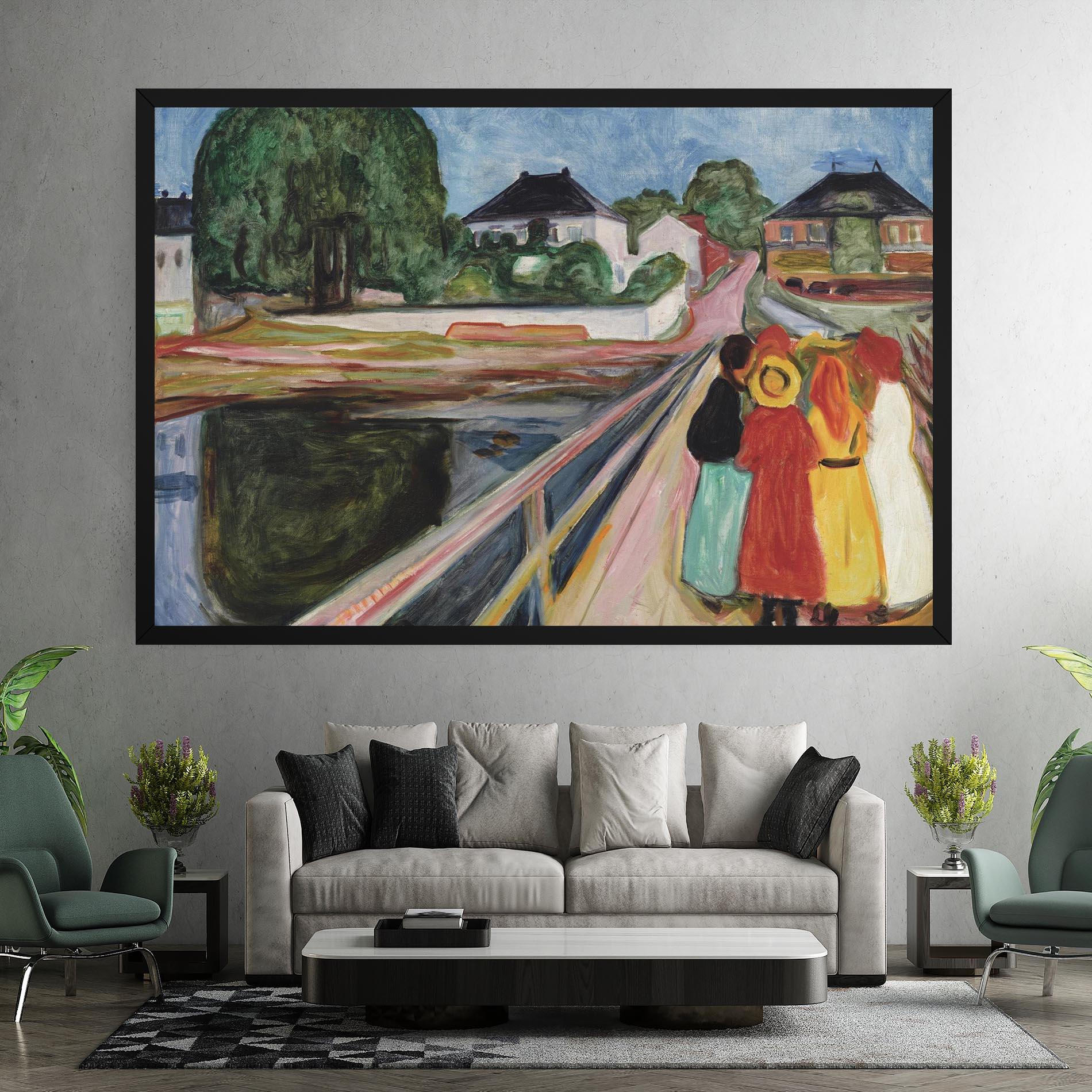 Tablou Canvas Pikene Pa Broen mockup 7