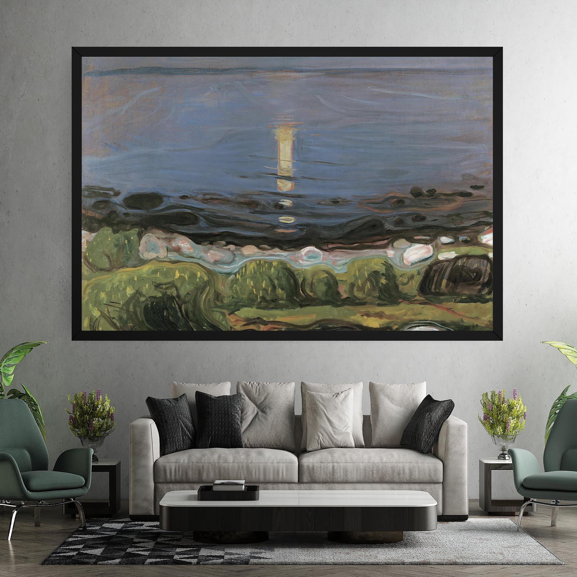 Tablou Canvas Summer Night Beach mockup 7