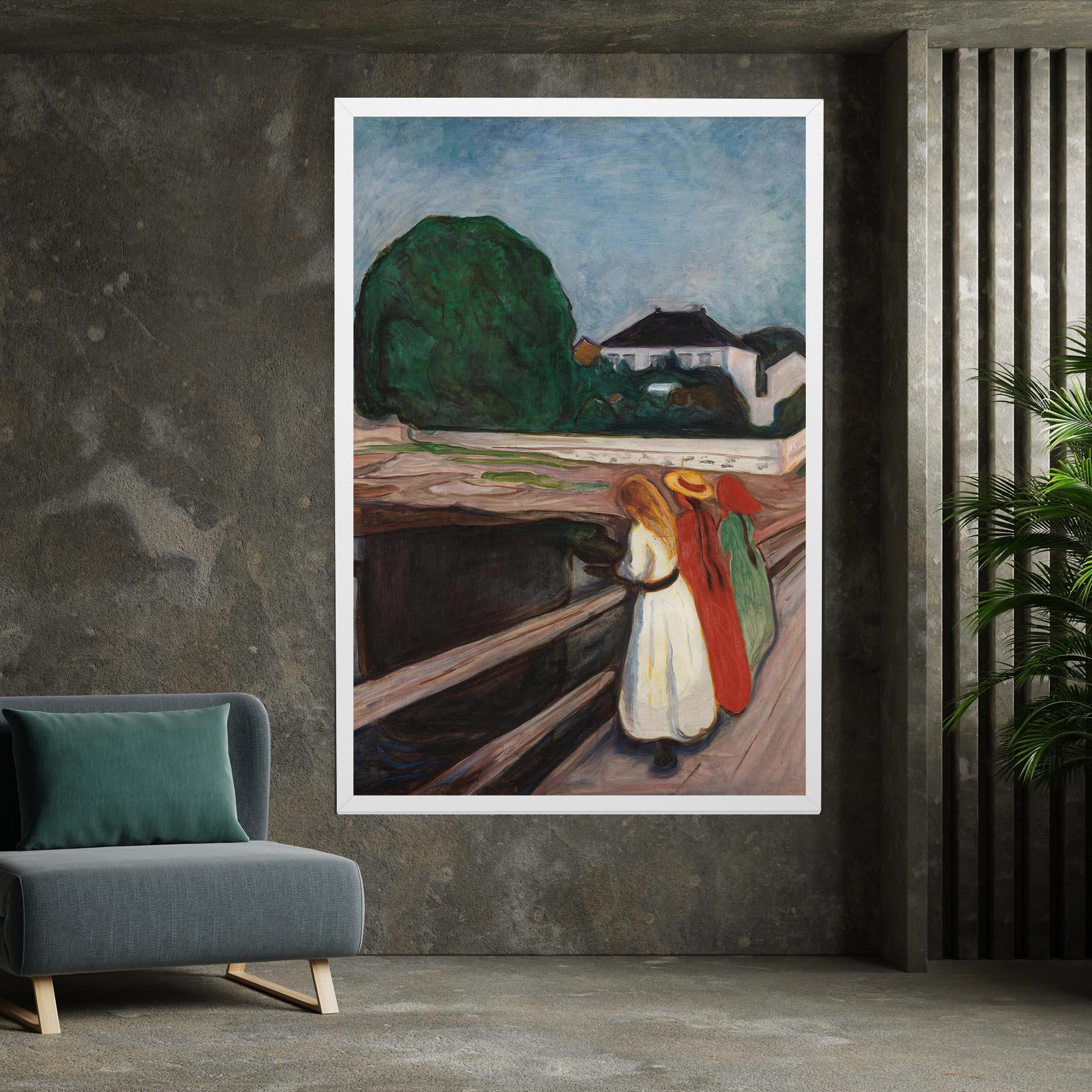 Tablou Canvas Girls On The Bridge mockup 7