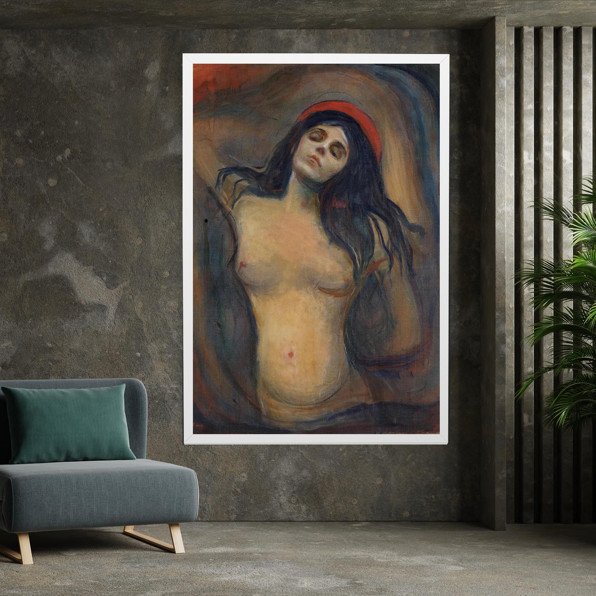 Madonna Oil Painting mockup 7