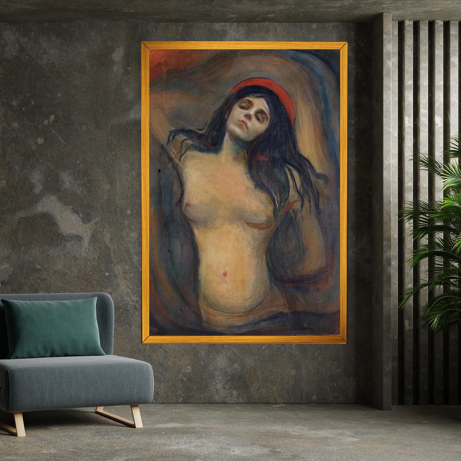 Madonna Oil Painting mockup 7