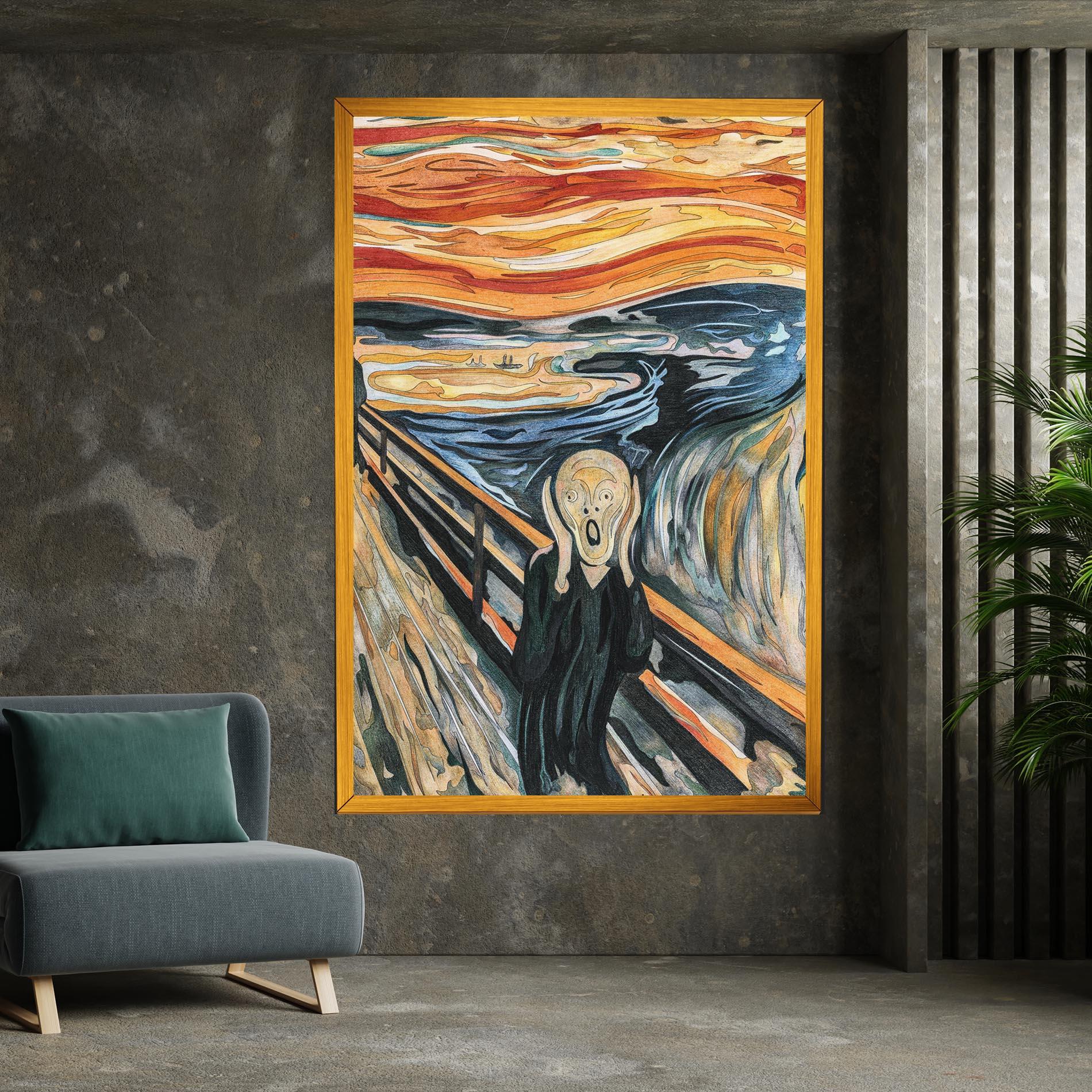 Tablou Canvas The Scream mockup 7