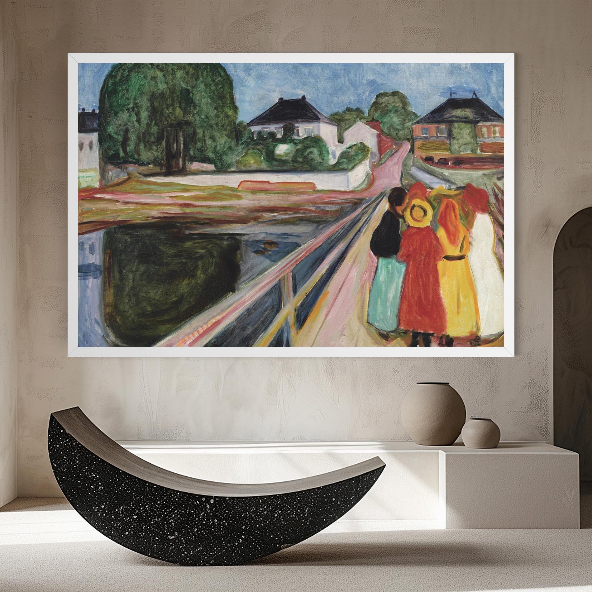 Tablou Canvas Pikene Pa Broen mockup 8