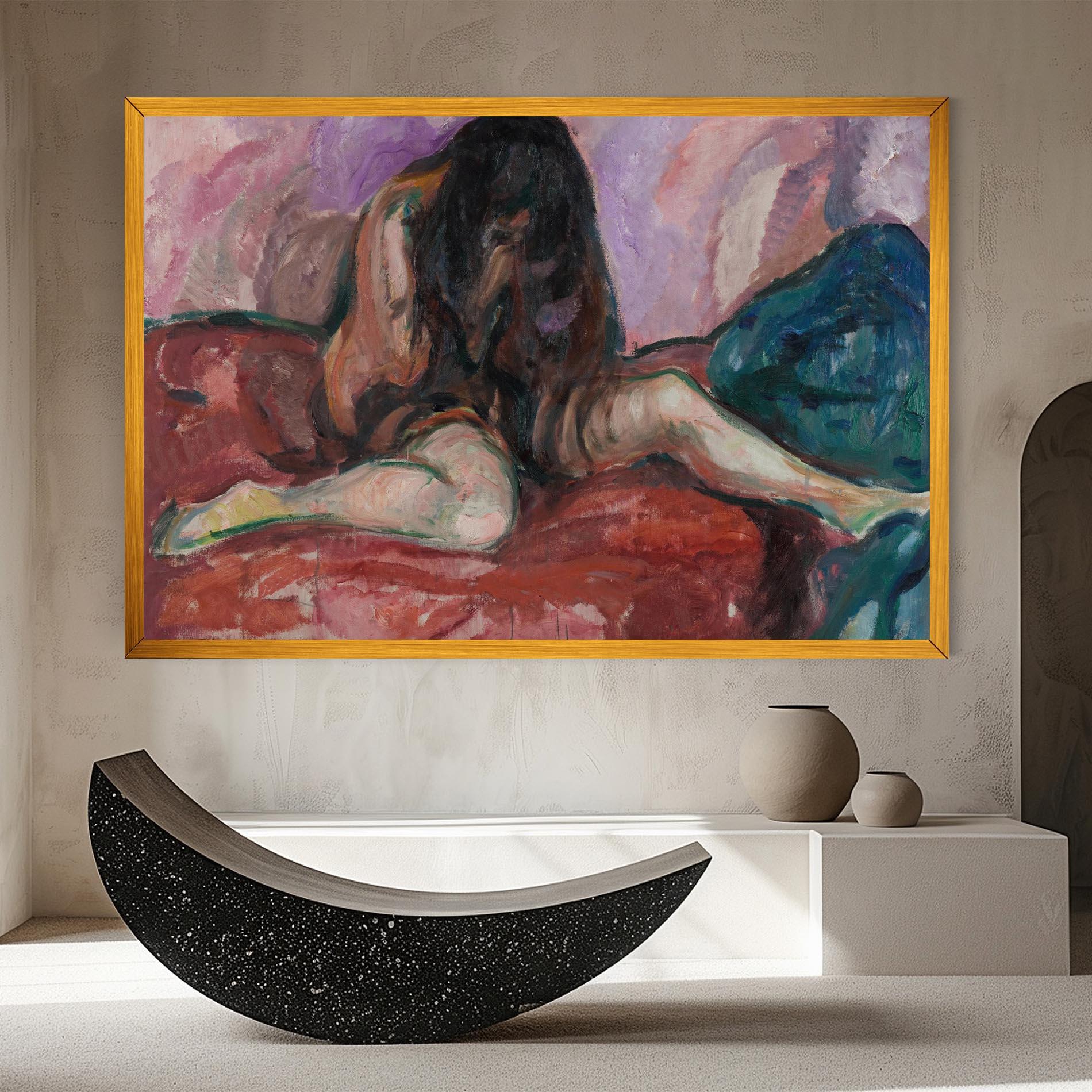 Tablou Canvas Weeping Nude mockup 8