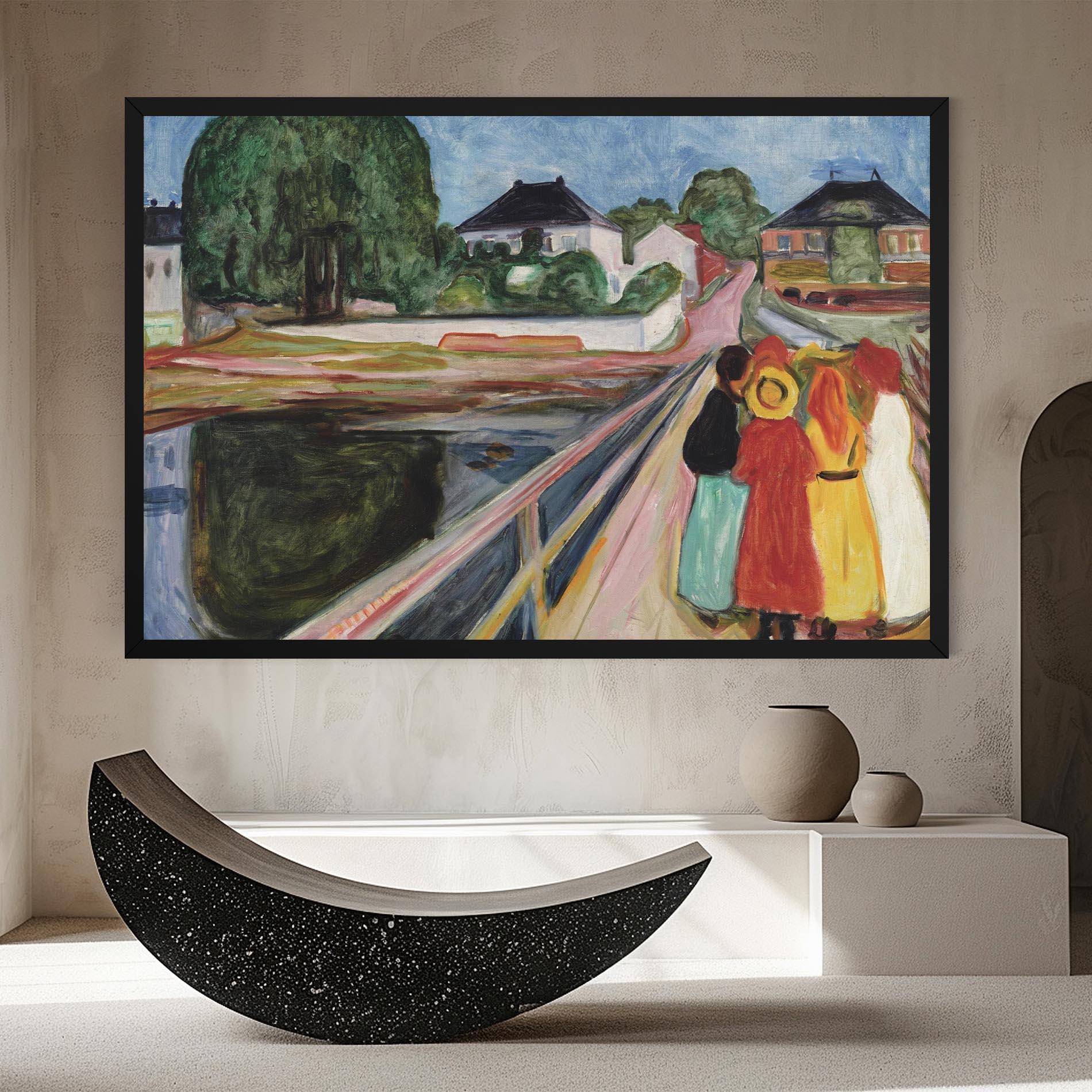 Tablou Canvas Pikene Pa Broen mockup 8