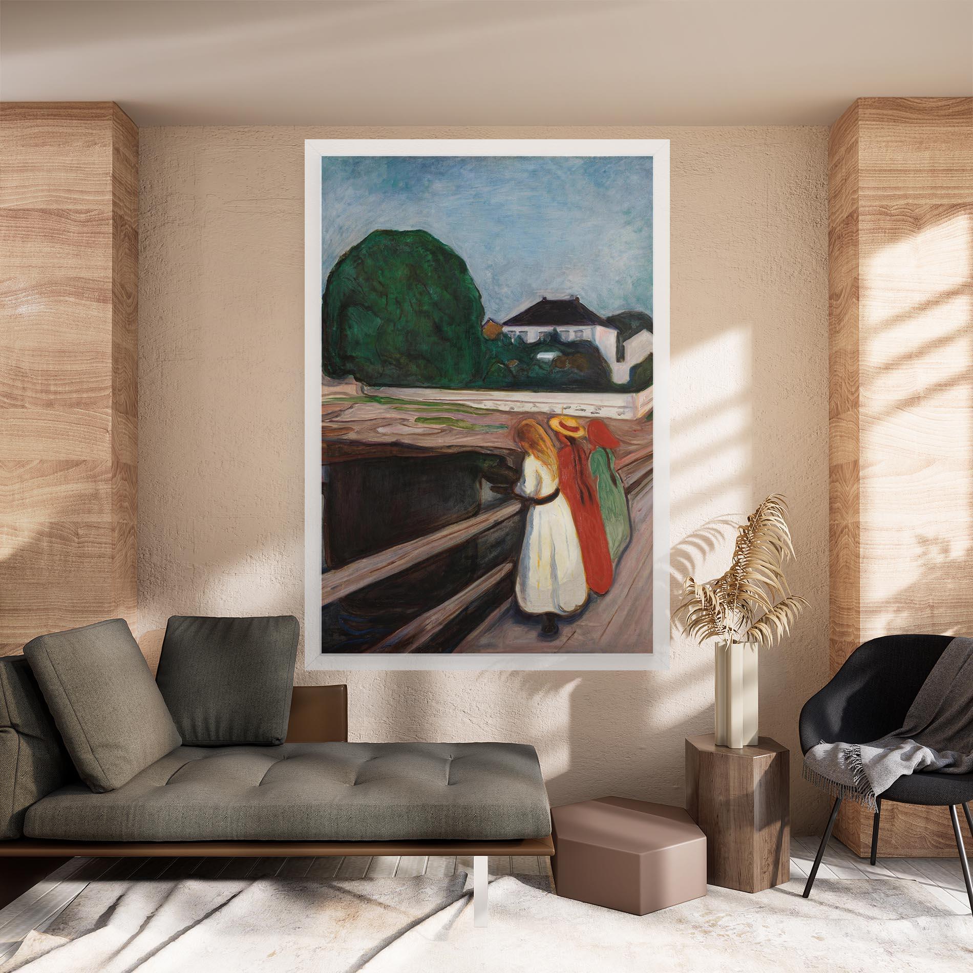 Tablou Canvas Girls On The Bridge mockup 8