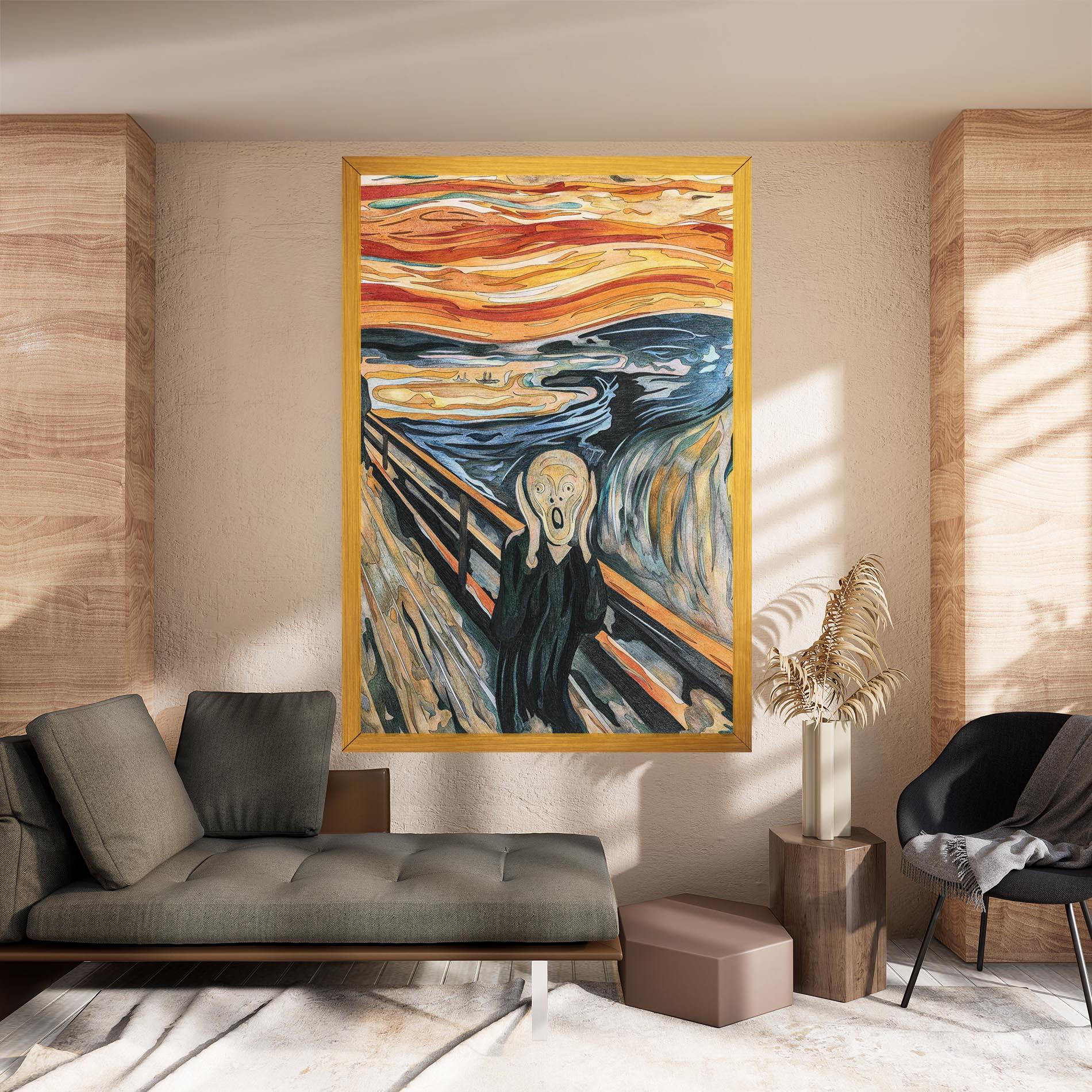 Tablou Canvas The Scream mockup 8