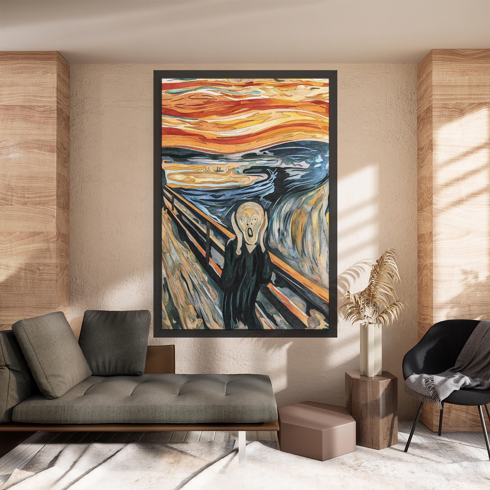 Tablou Canvas The Scream mockup 8