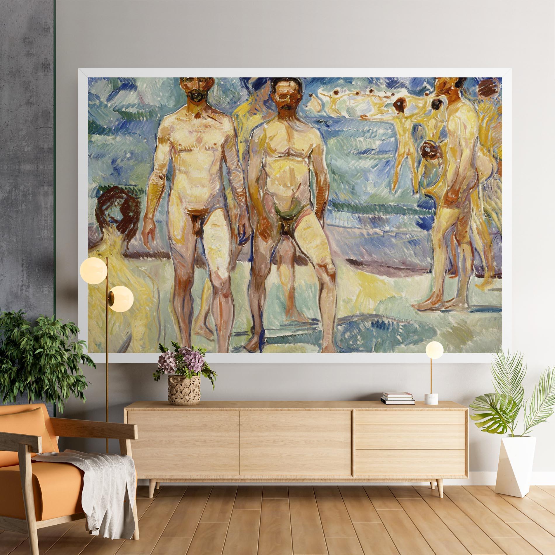 Tablou Canvas Bathing Men mockup 9