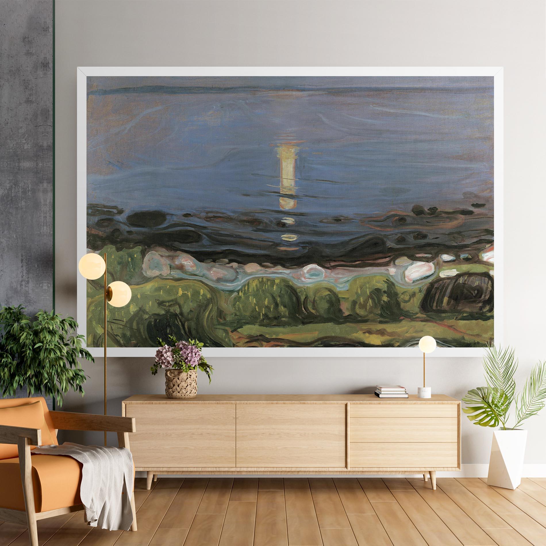 Tablou Canvas Summer Night Beach mockup 9