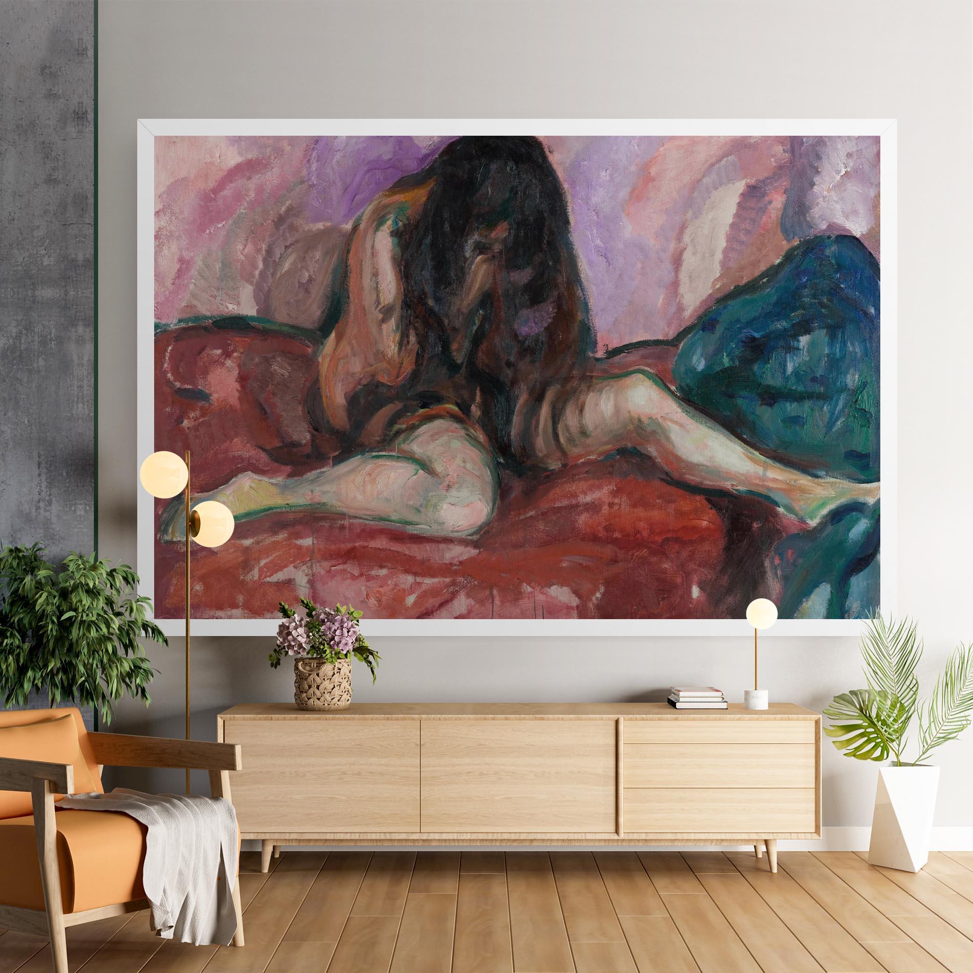 Tablou Canvas Weeping Nude mockup 9