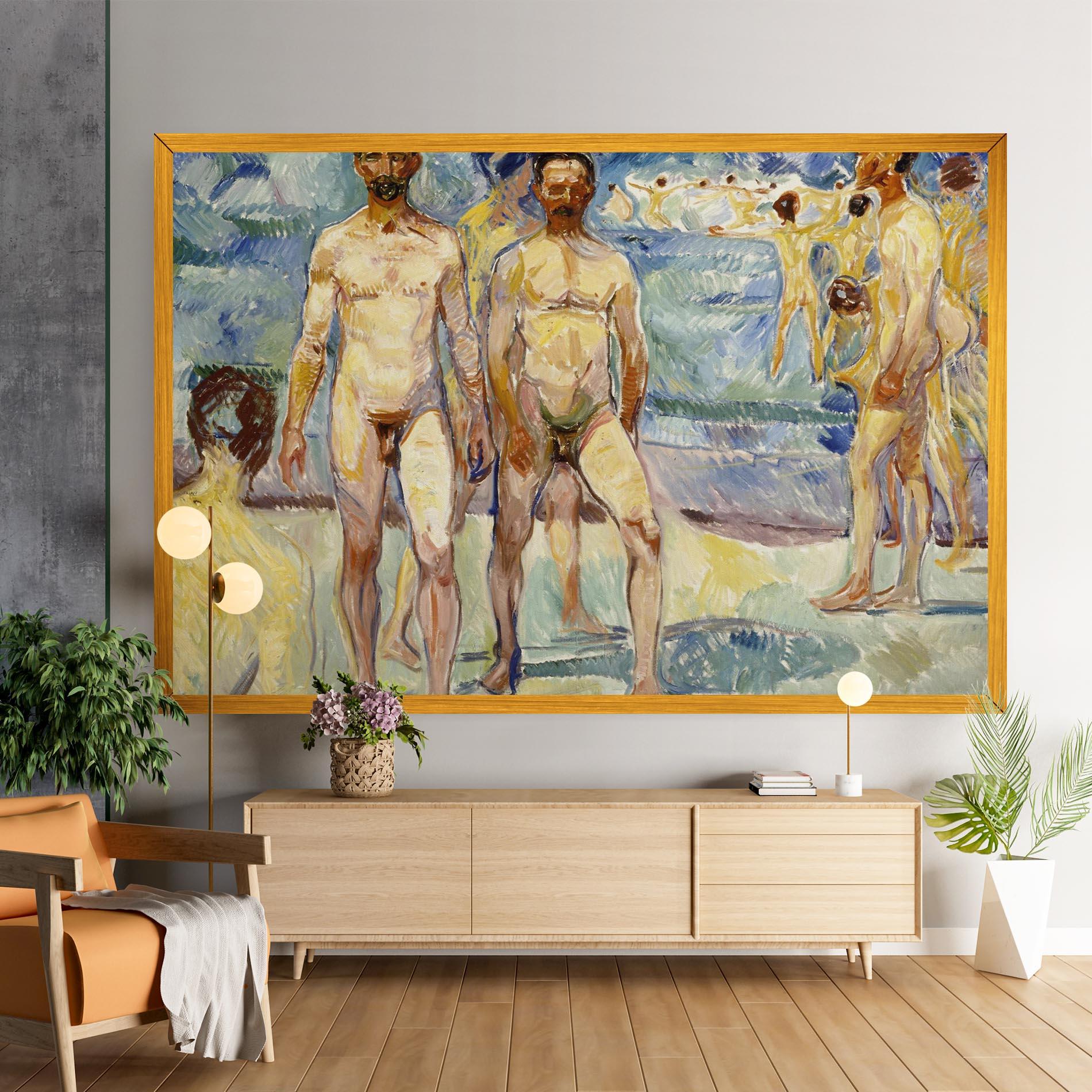 Tablou Canvas Bathing Men mockup 9