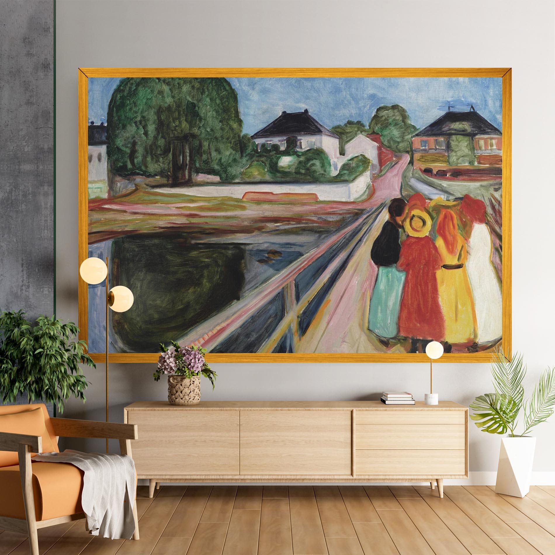 Tablou Canvas Pikene Pa Broen mockup 9