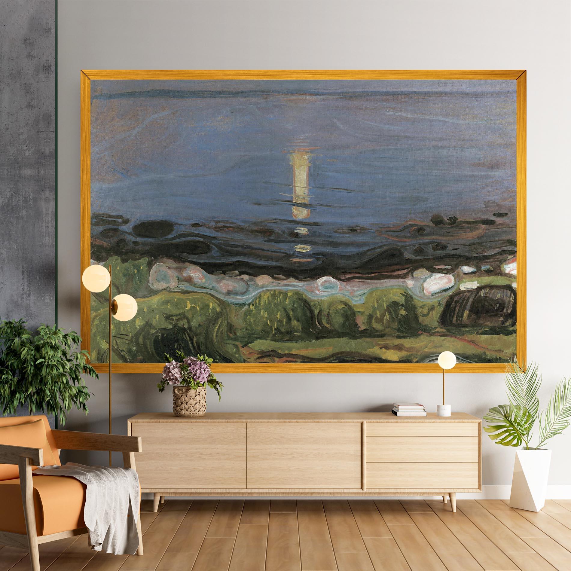 Tablou Canvas Summer Night Beach mockup 9