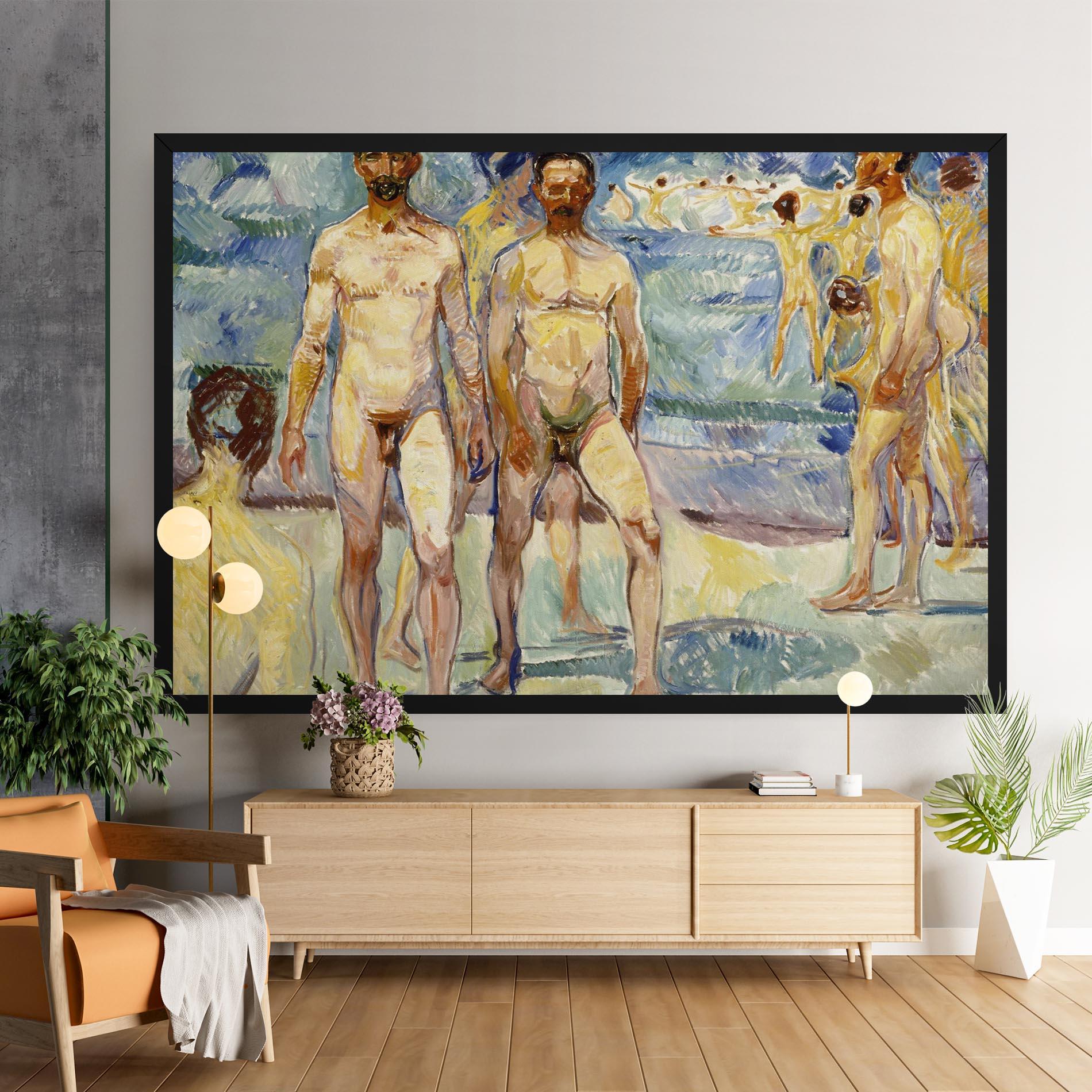 Tablou Canvas Bathing Men mockup 9