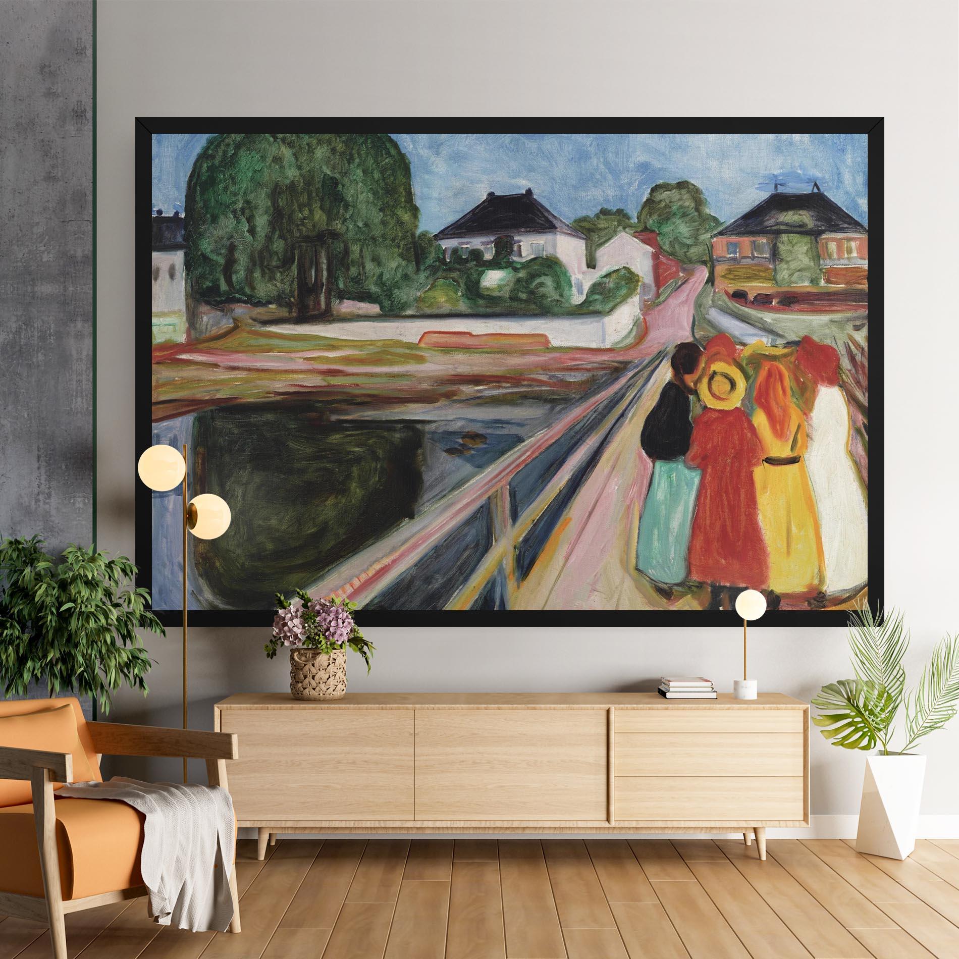 Tablou Canvas Pikene Pa Broen mockup 9