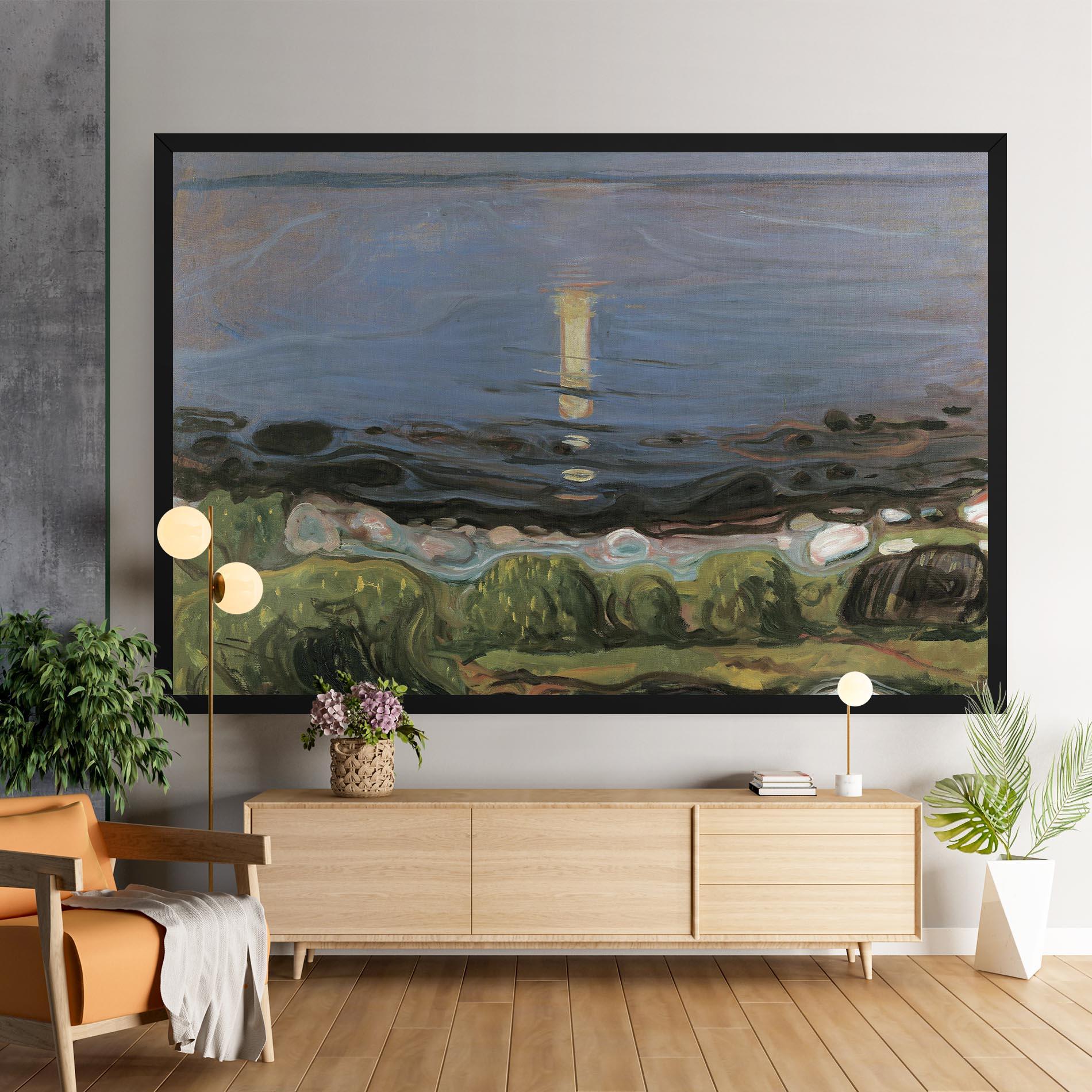 Tablou Canvas Summer Night Beach mockup 9