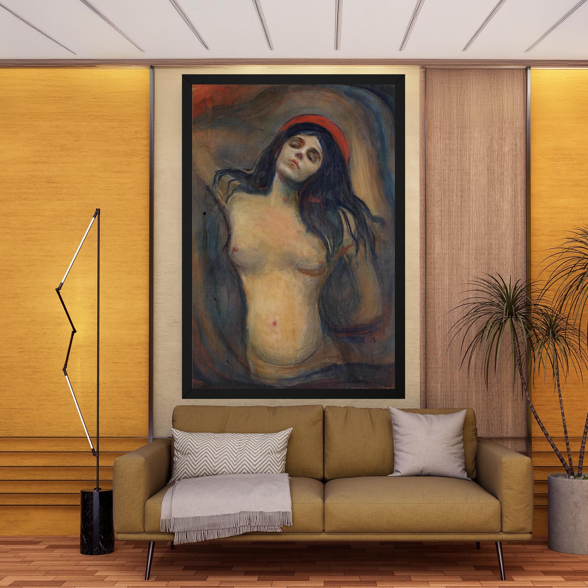 Madonna Oil Painting mockup 9
