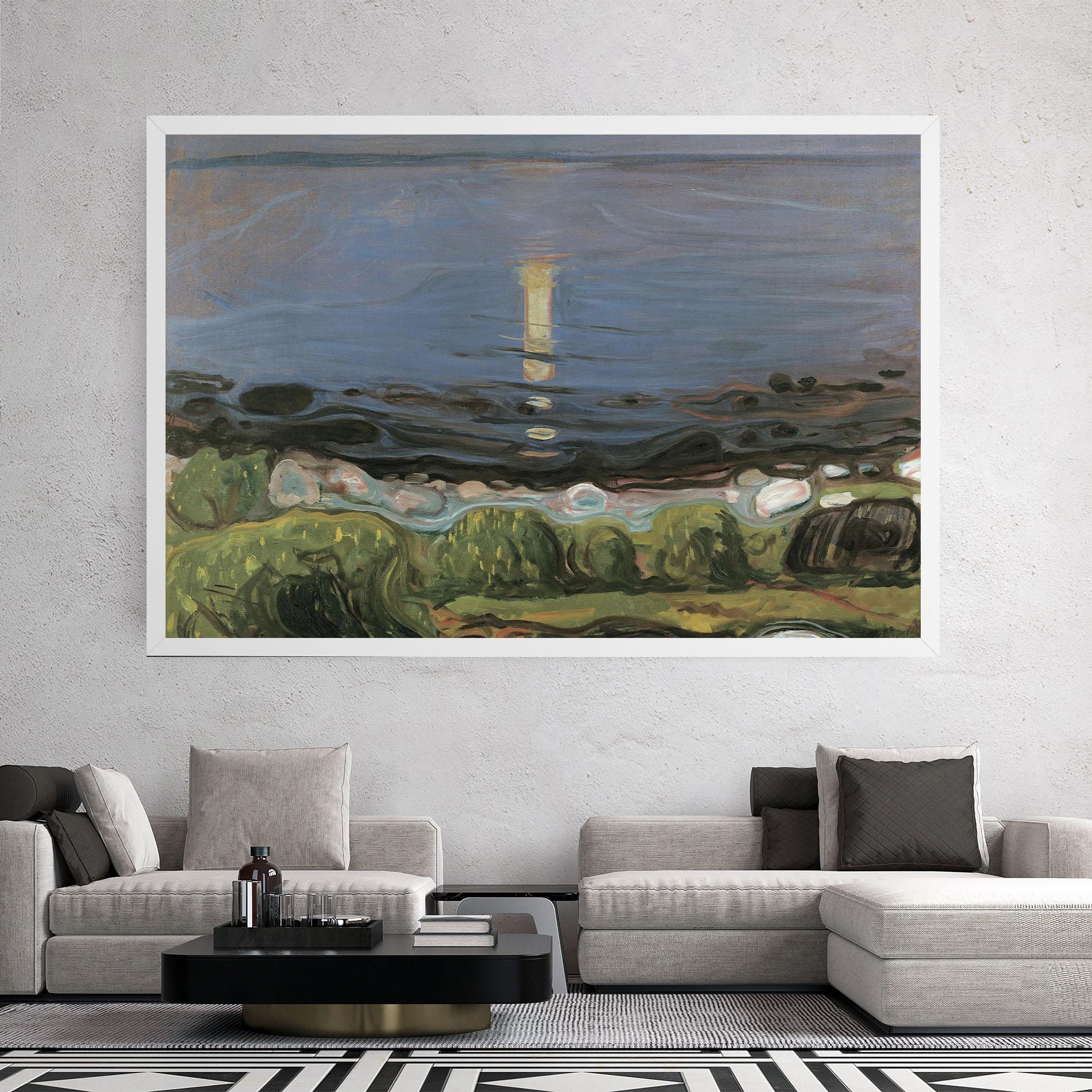 Tablou Canvas Summer Night Beach mockup 2