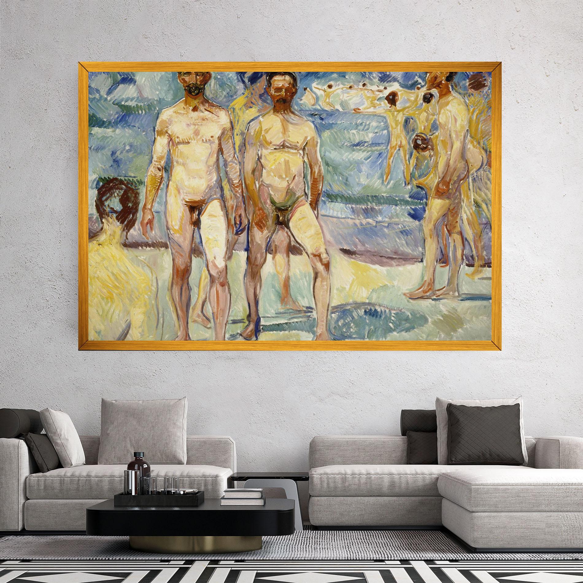Tablou Canvas Bathing Men mockup 2