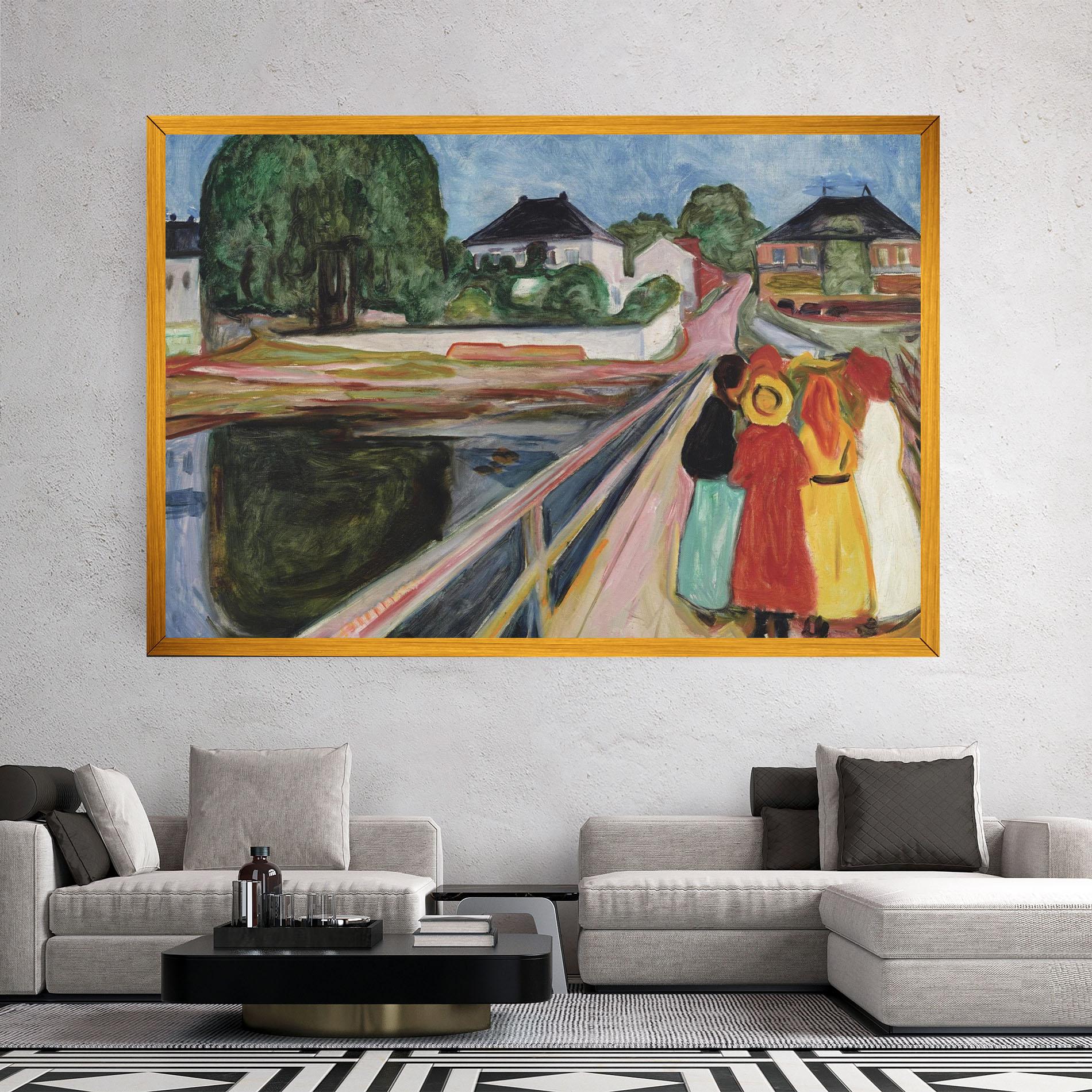 Tablou Canvas Pikene Pa Broen mockup 2